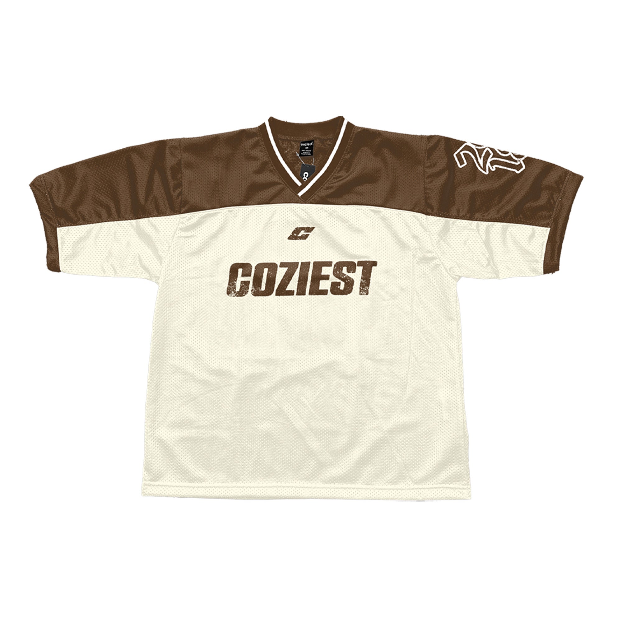 "Retro" Mesh Jersey in Brown Colorway