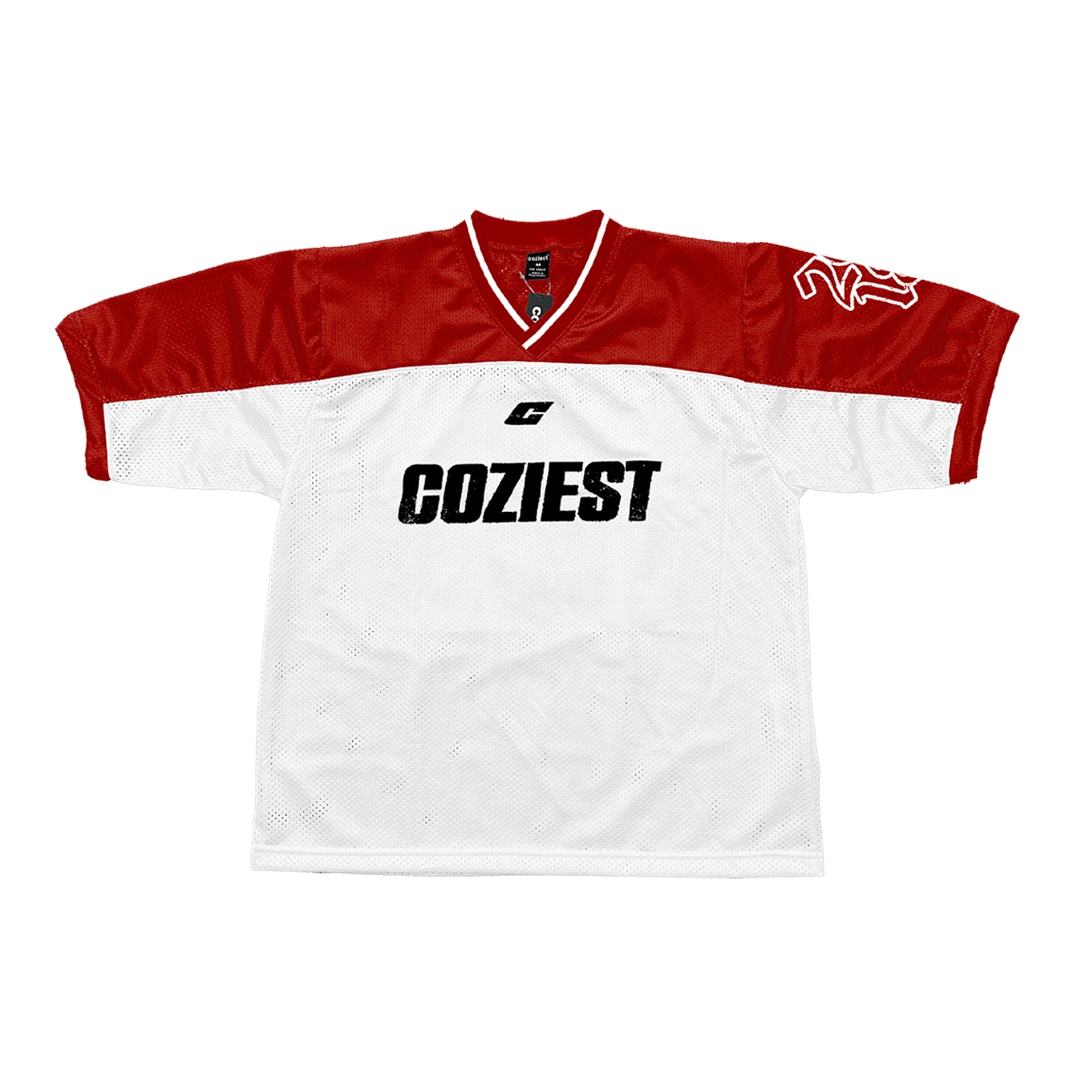 "Retro" Mesh Jersey in Red Colorway