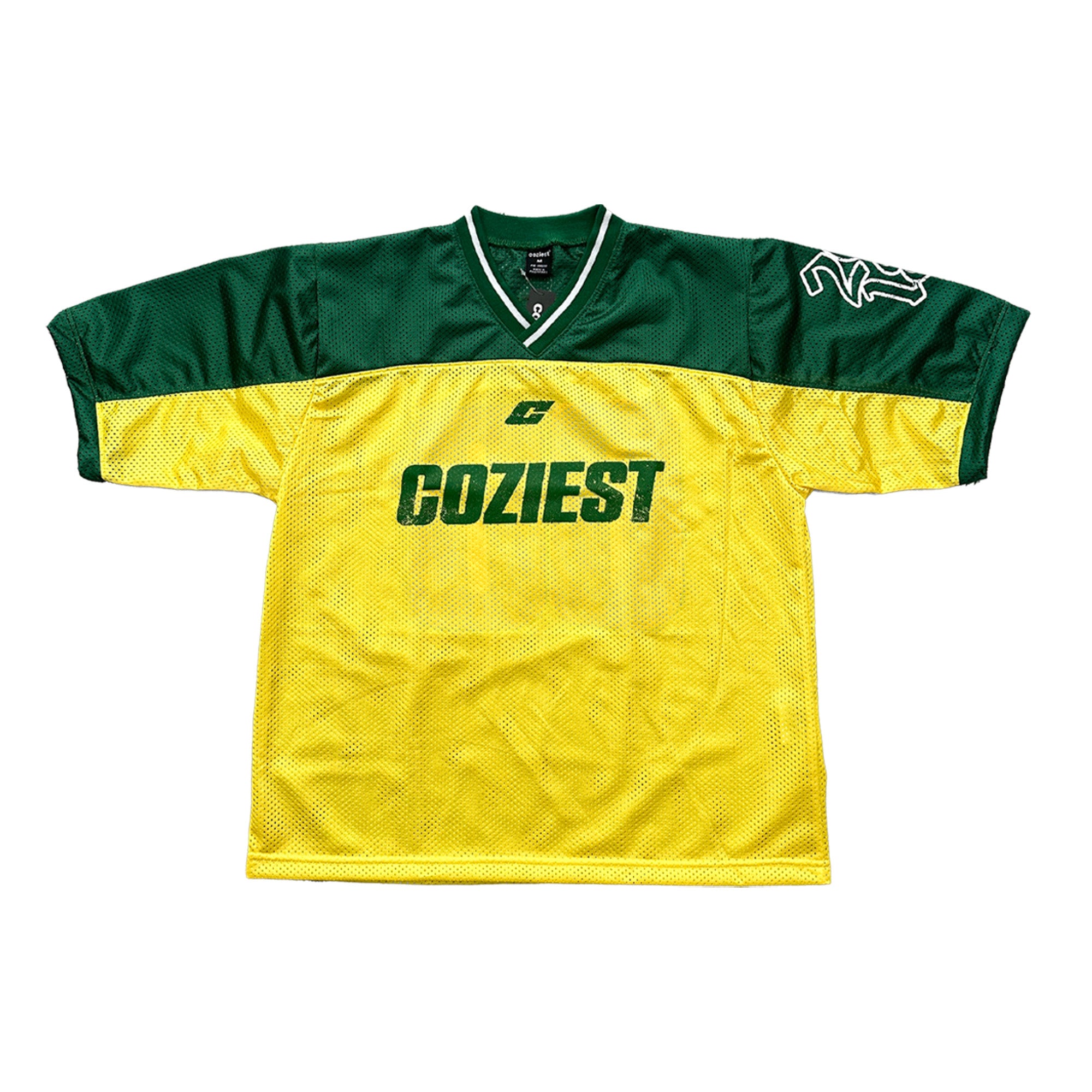"Retro" Mesh Jersey in Green Colorway