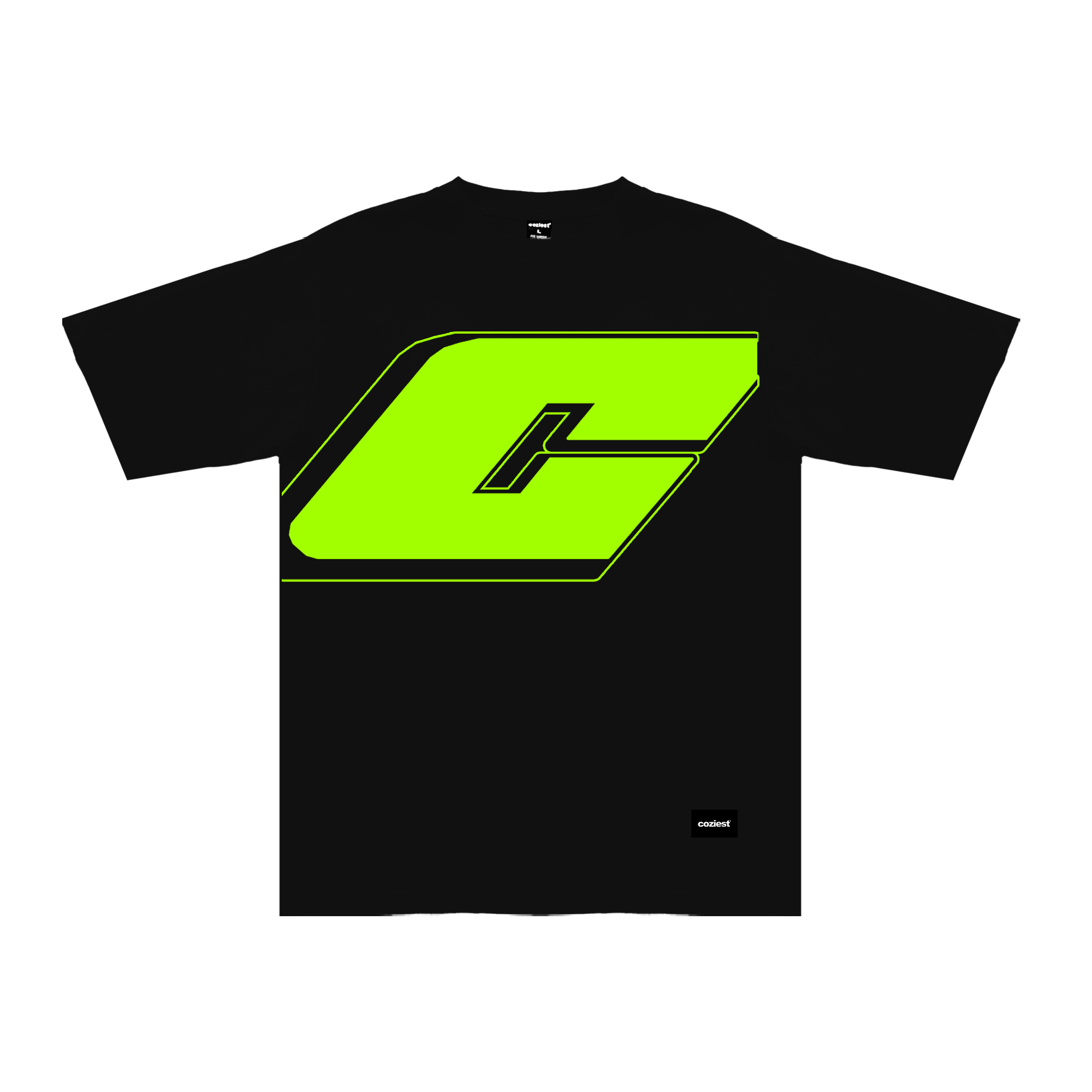 “Big C” tee in Neon Green Colorway