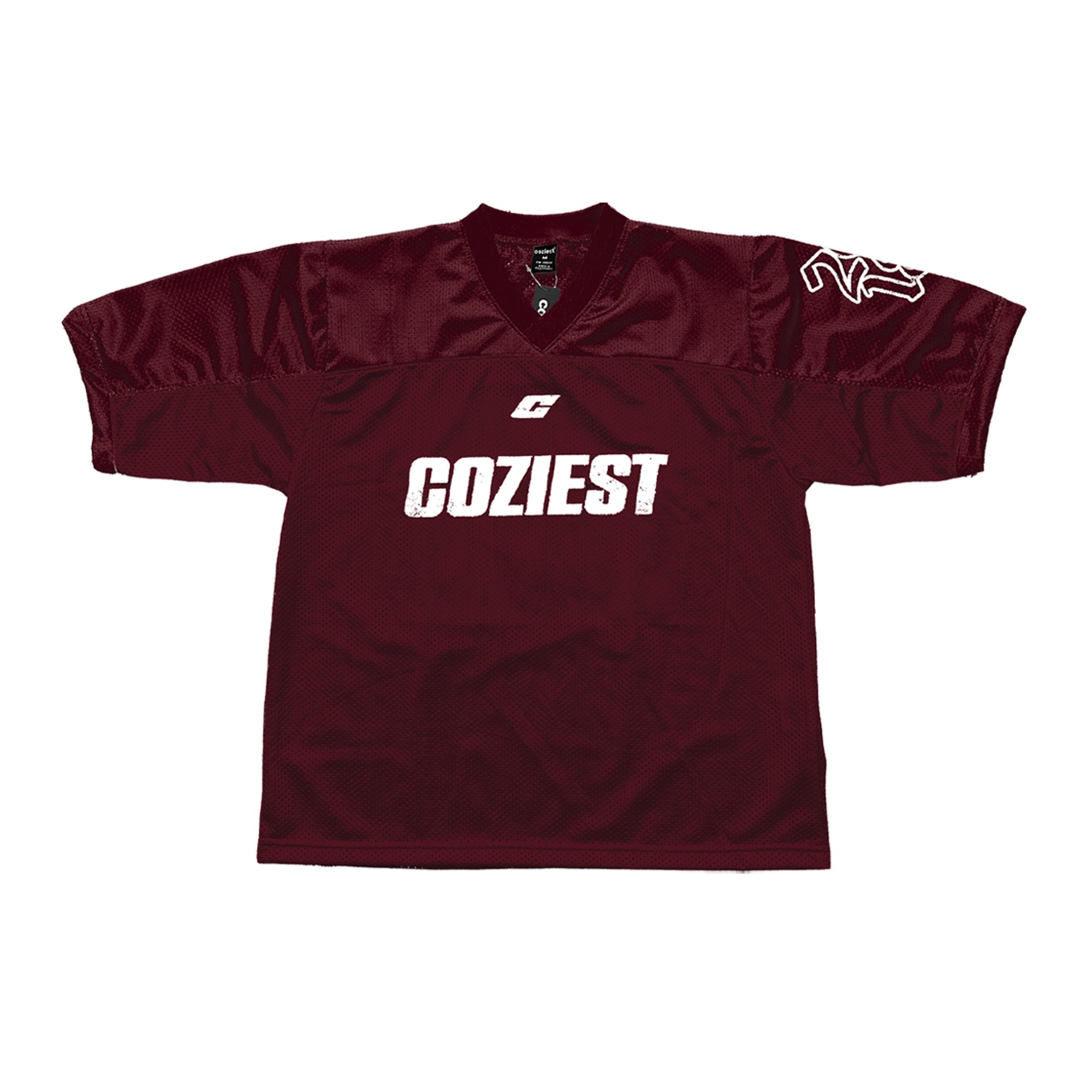 "Retro" Mesh Jersey in Maroon Colorway