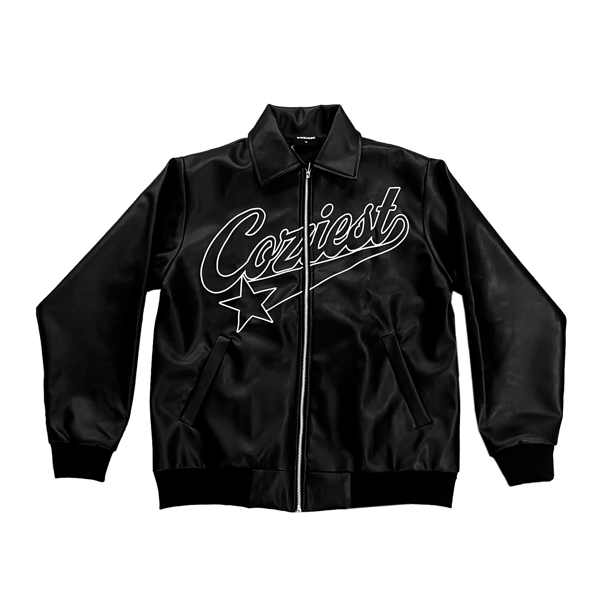 "Harley" Leather Jacket in Black Colorway