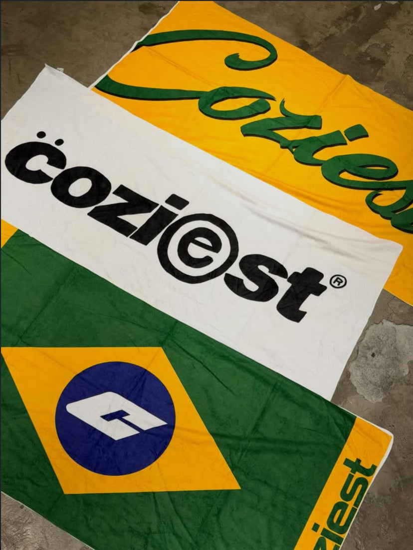 “Summer Towel” in Yellow, Green and White Colorway