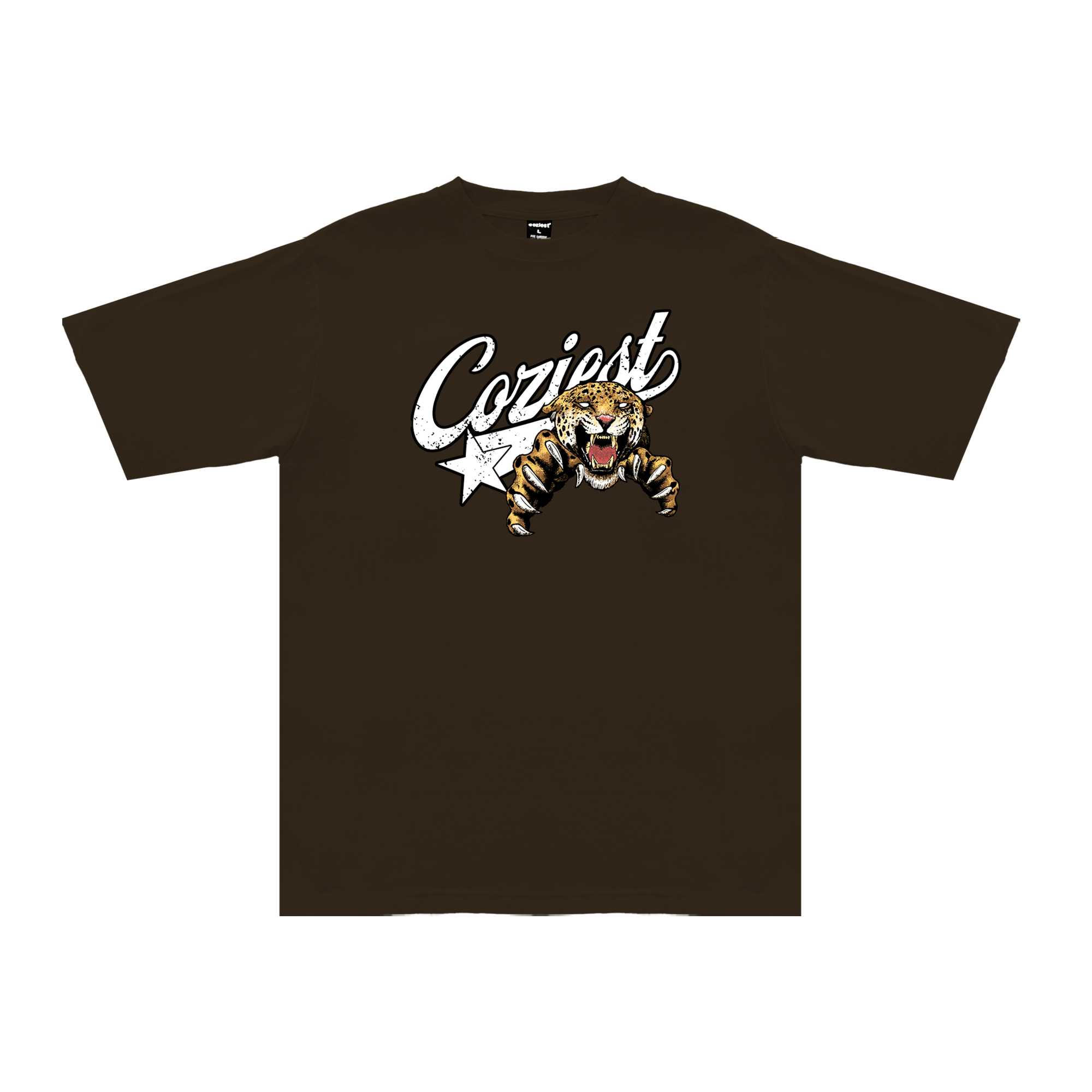 "Leopard" Tee in Brown Colorway
