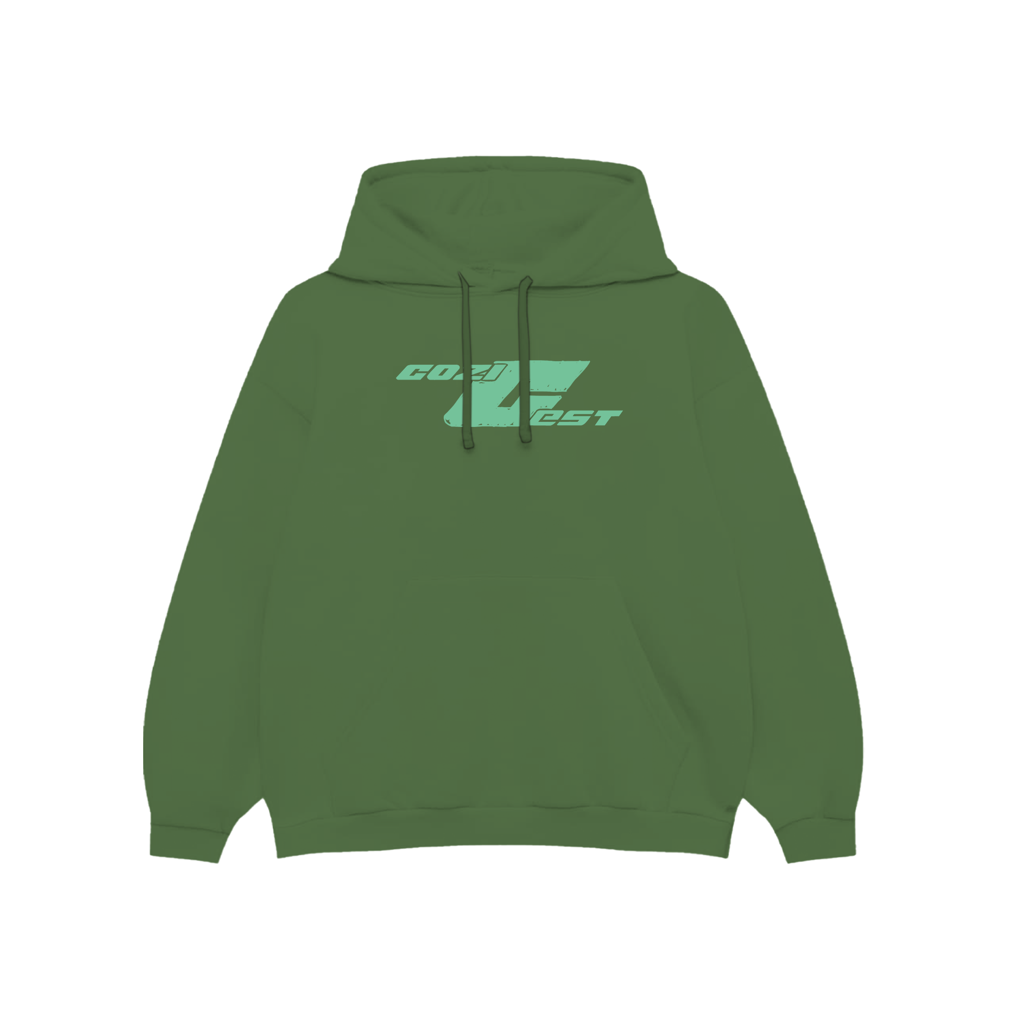 “NFH” Hoodie in Military Green Colorway