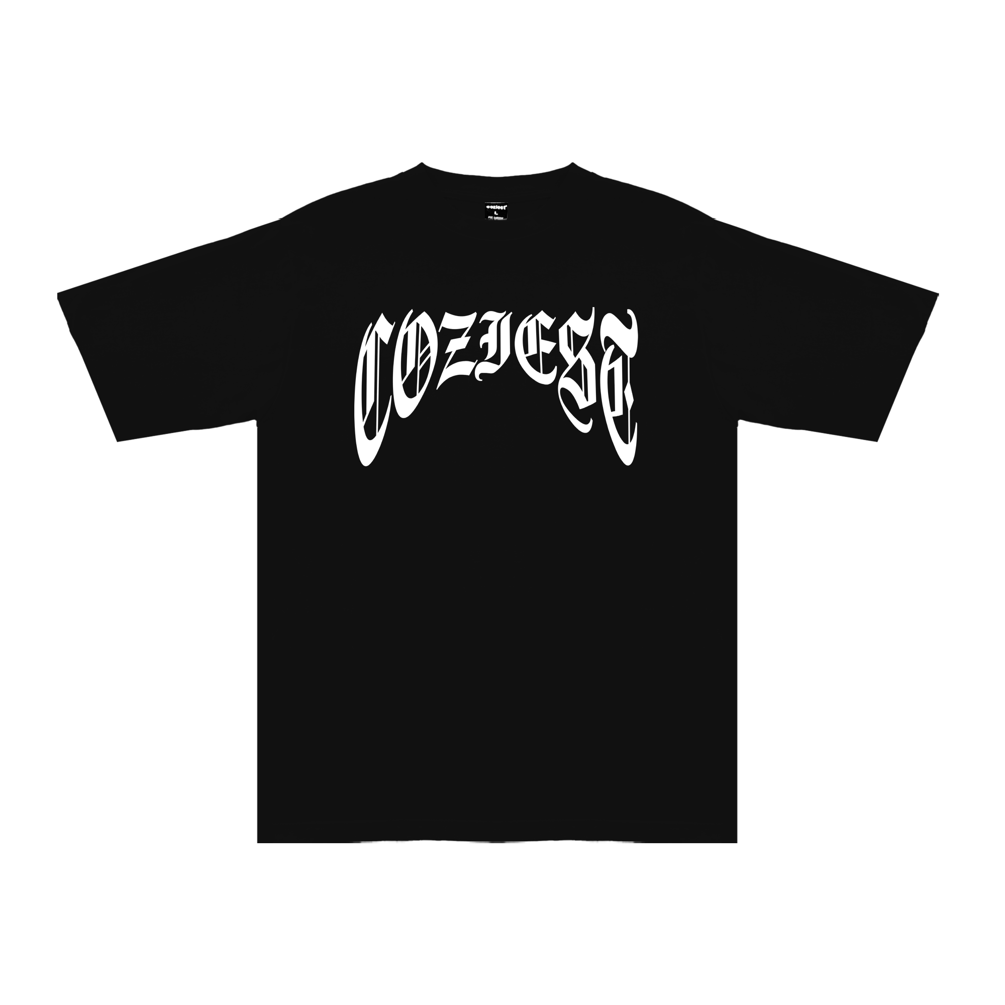 "Old English Arc" Tee in Black Colorway
