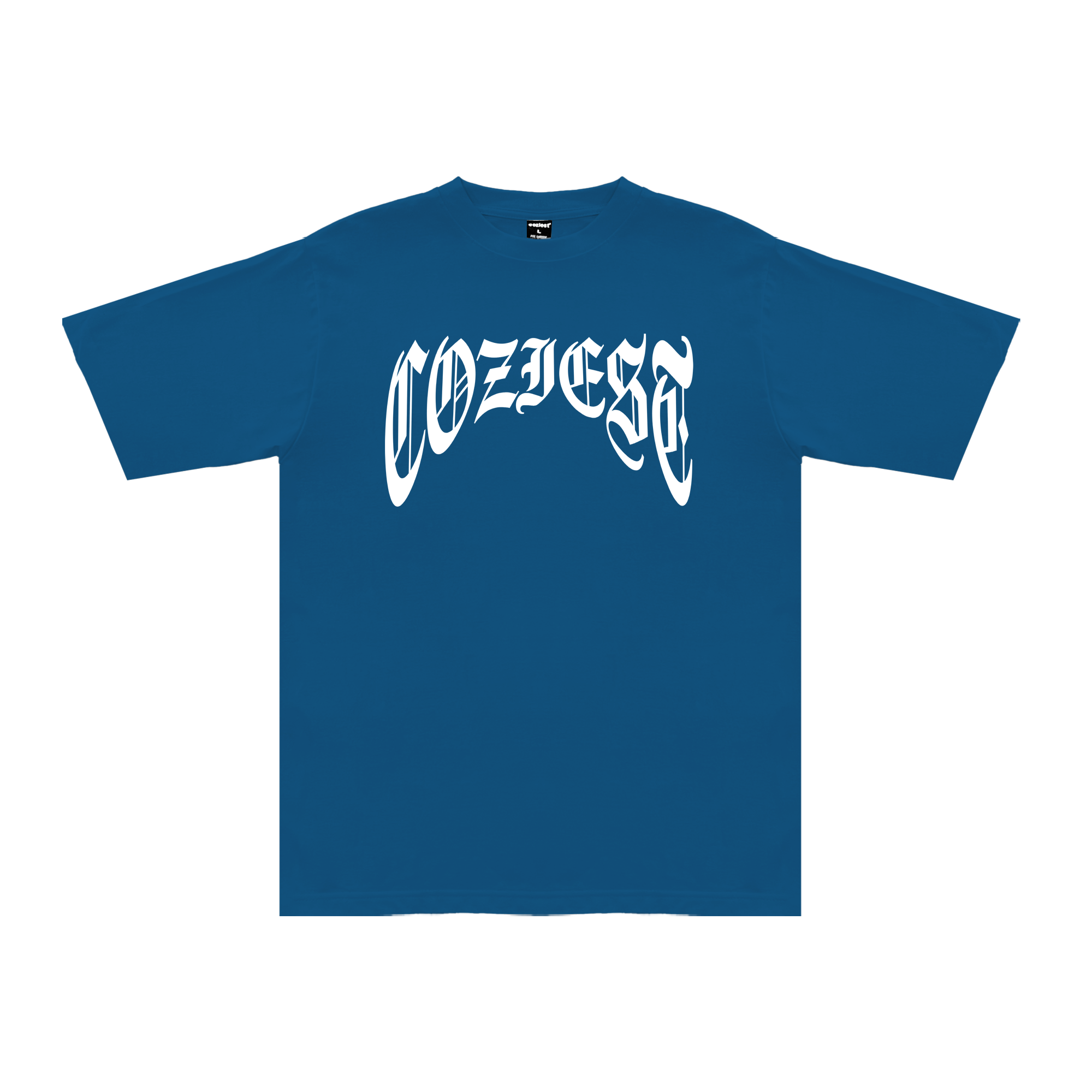 "Old English Arc" Tee in Blue Colorway