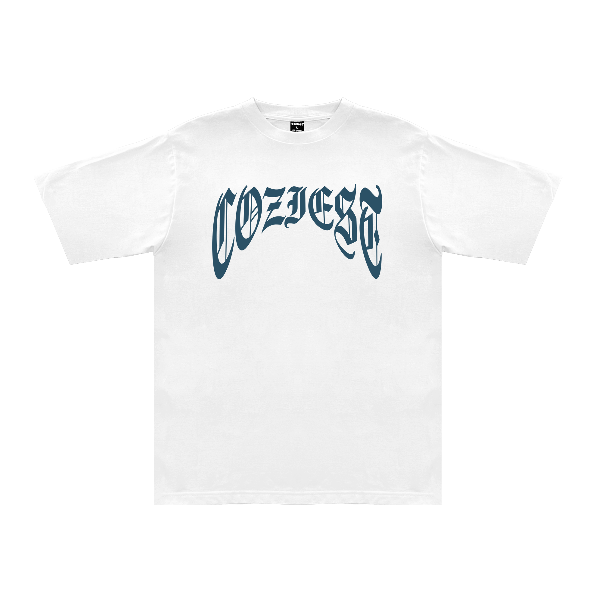 "Old English Arc" Tee in White Colorway