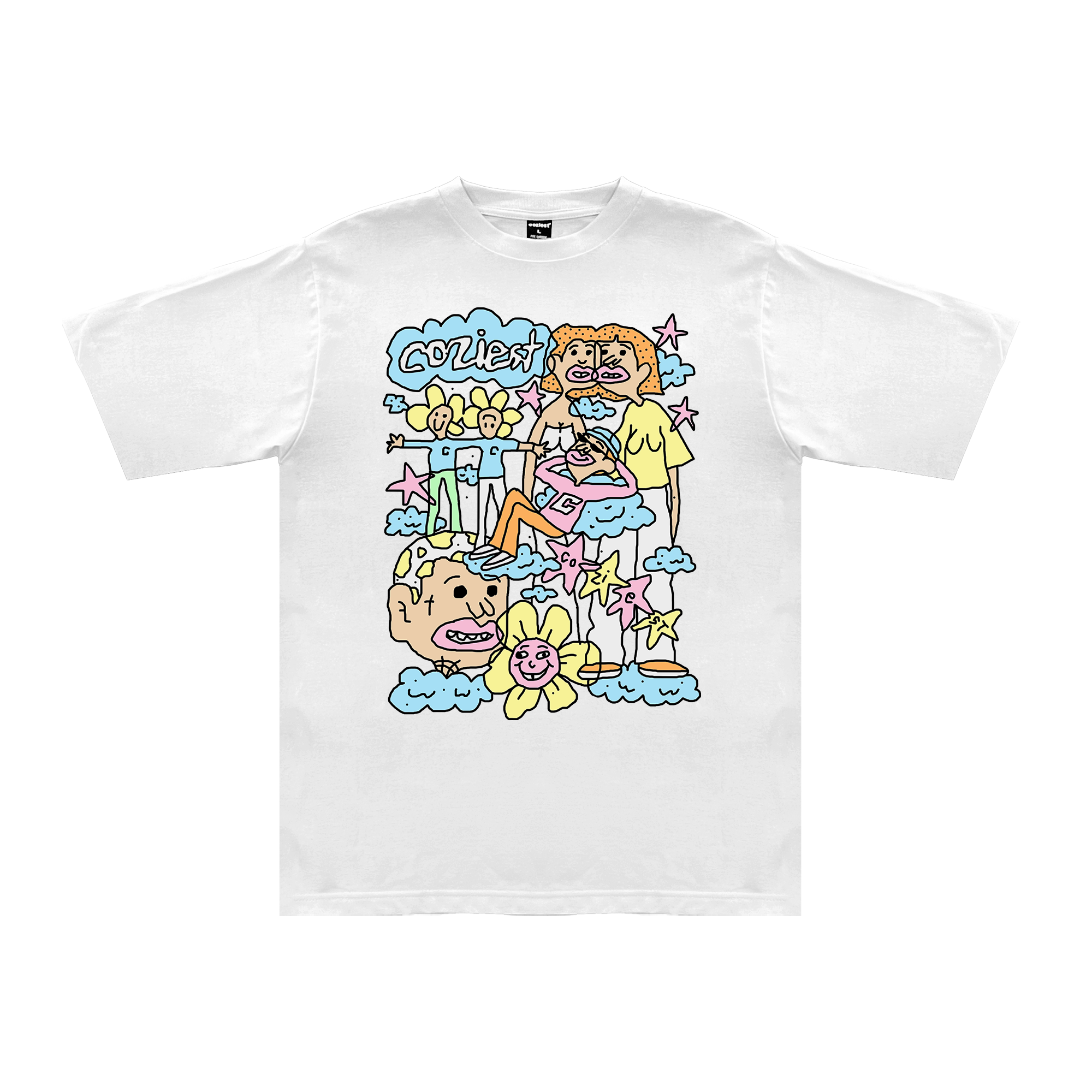 "Peace" Tee in White Colorway