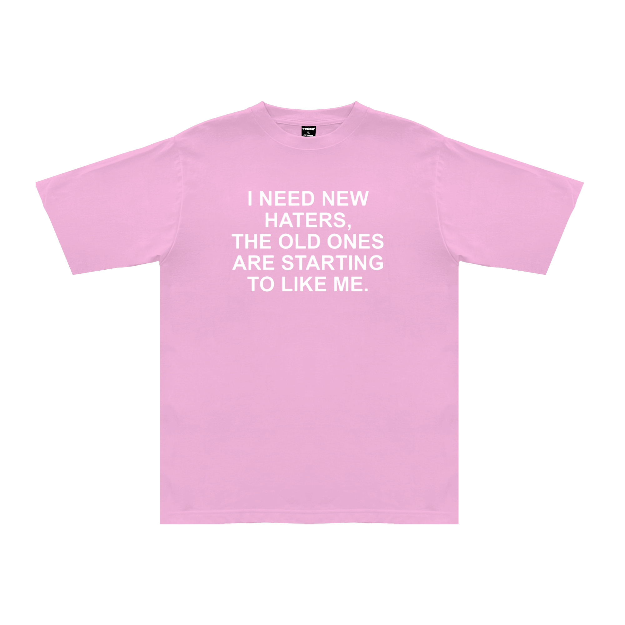 "Hater" Tee in Pink Colorway