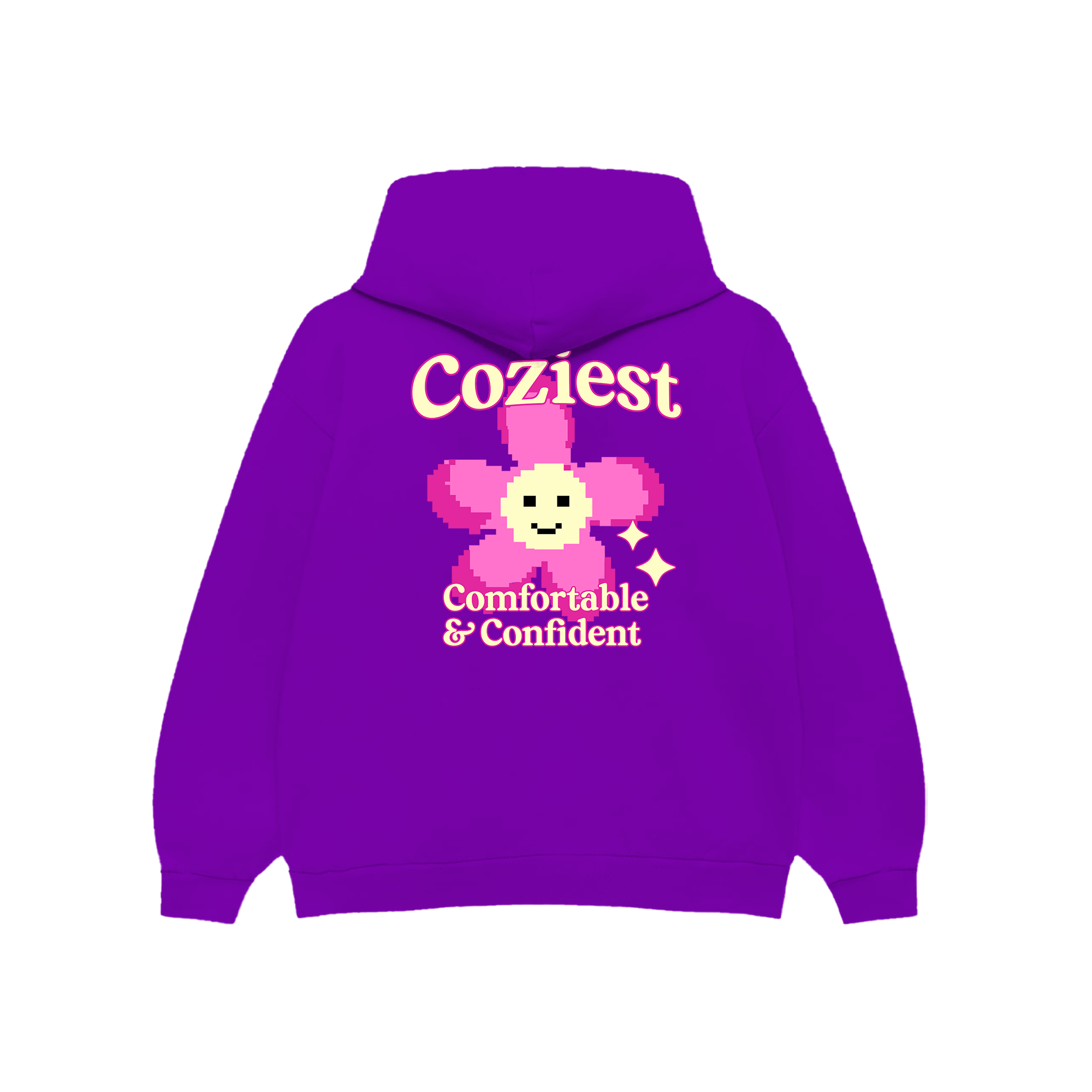 "Cozy Comfortable" Hoodie in Violet Colorway