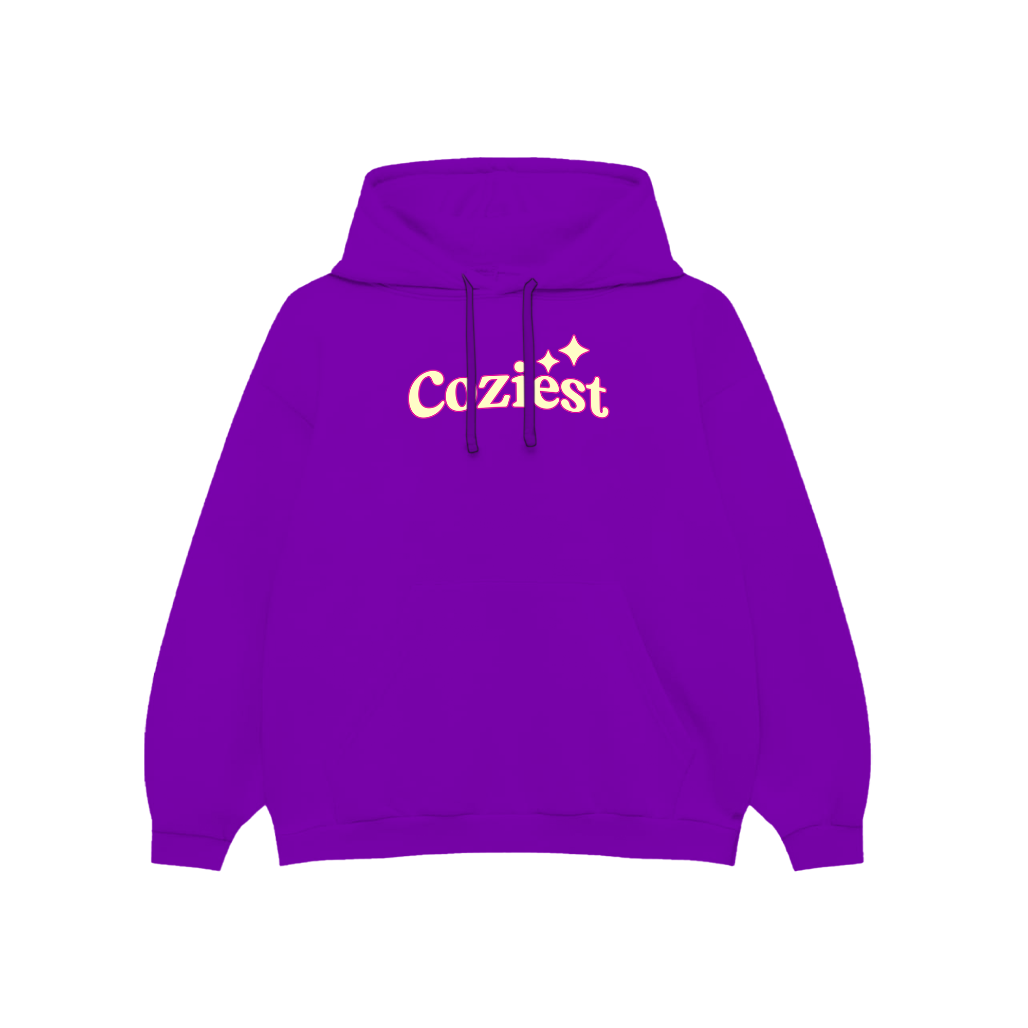 "Cozy Comfortable" Hoodie in Violet Colorway