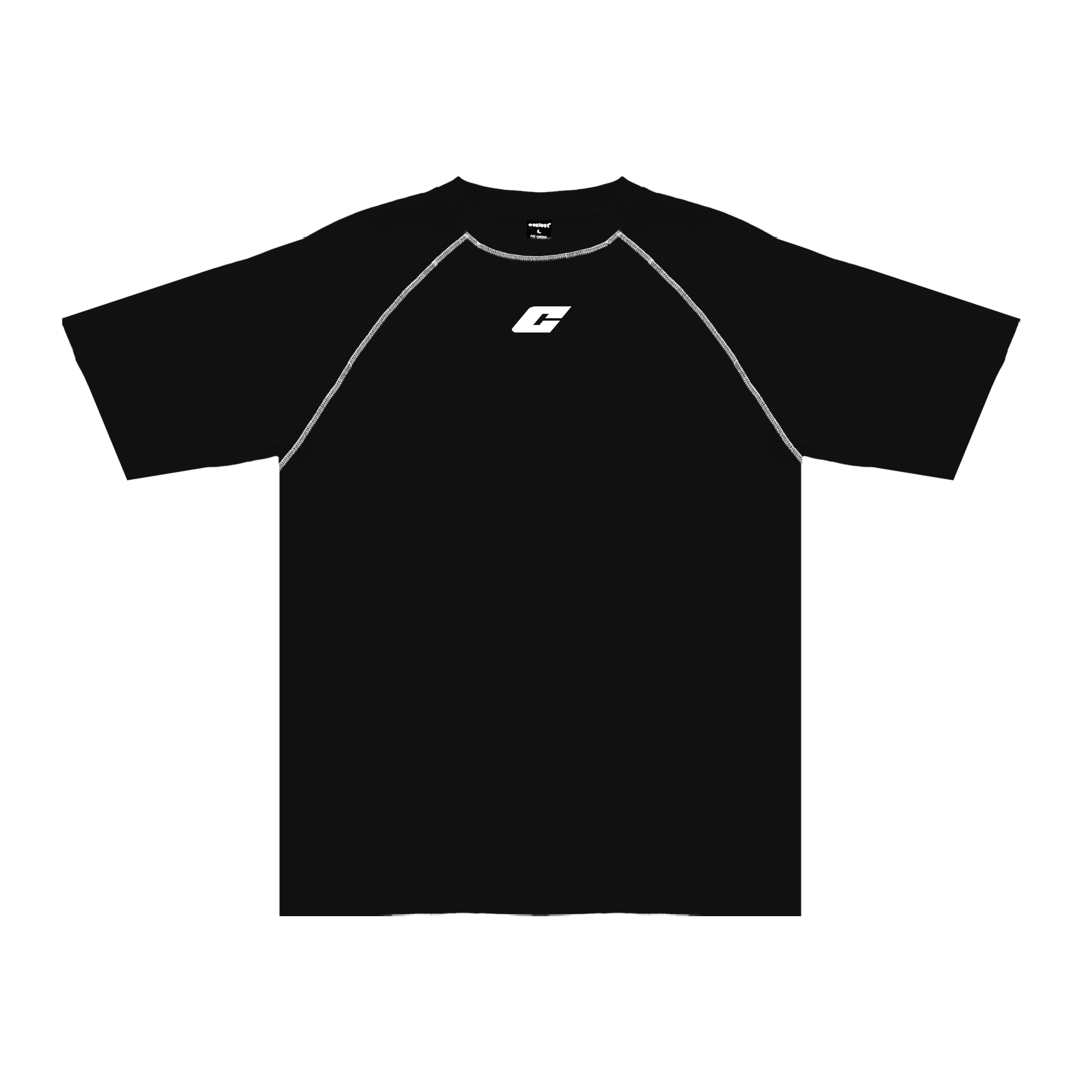"The Fifth" Raglan Tee in Black Colorway