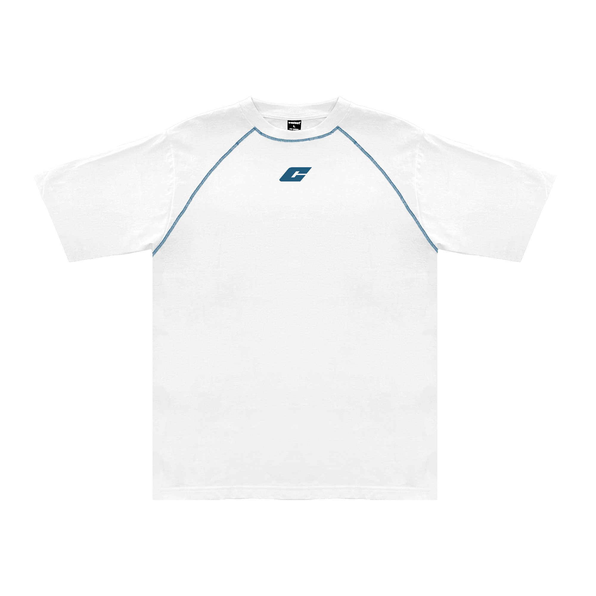 "The Fifth" Raglan Tee in White Colorway