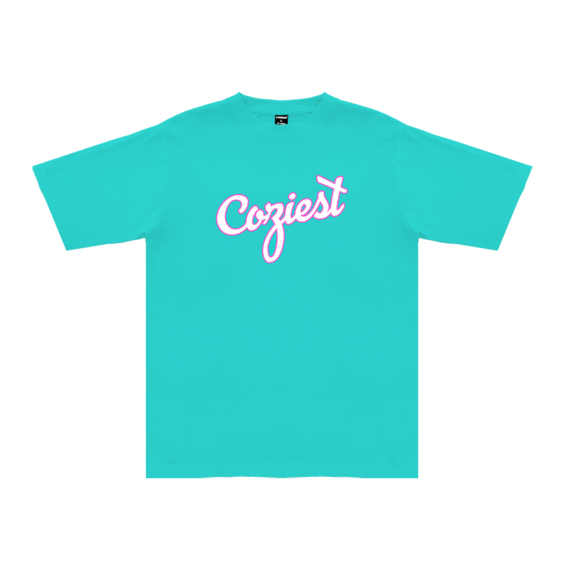 "Scoop" Tee in Celeste Colorway