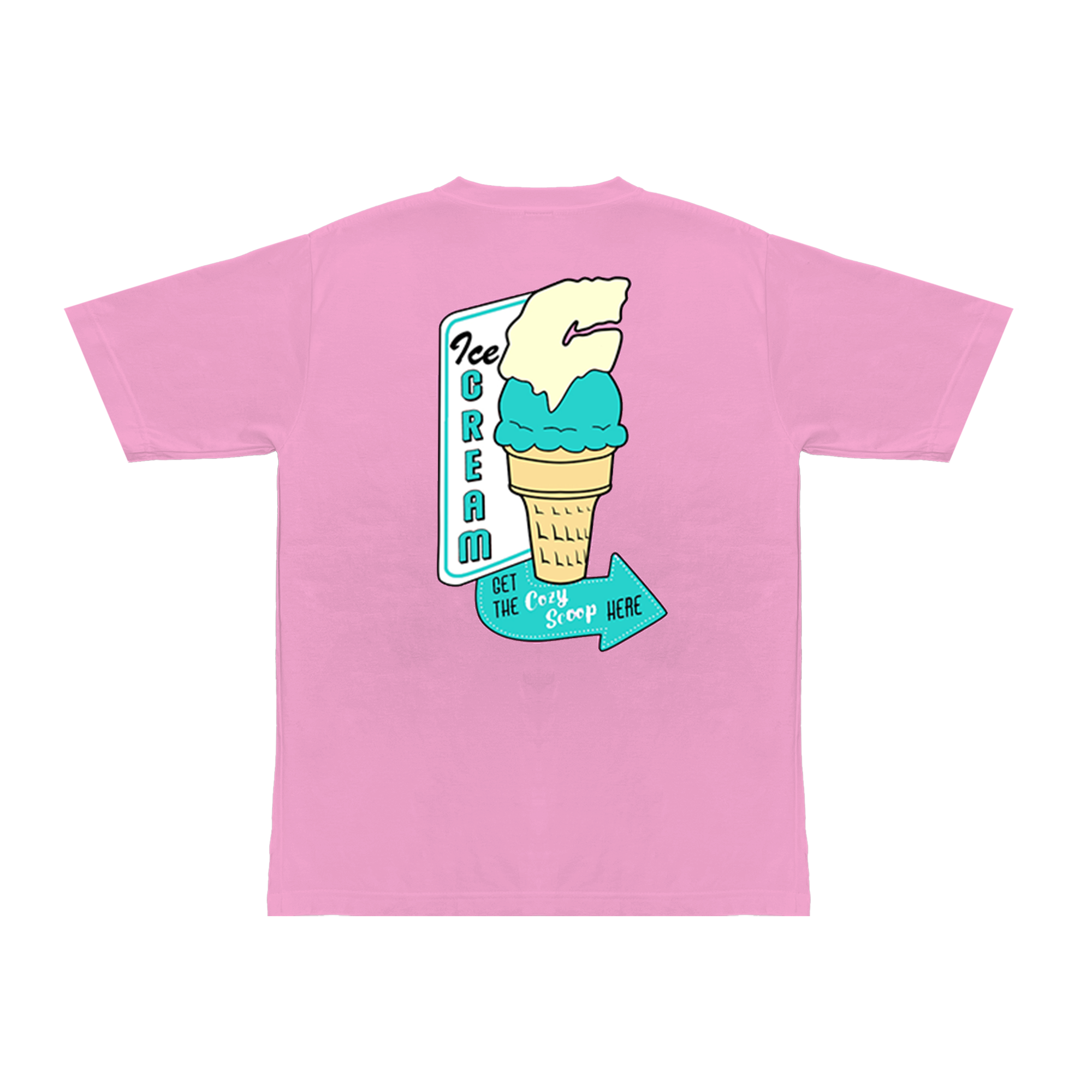 "Scoop" Tee in Light Salmon Colorway