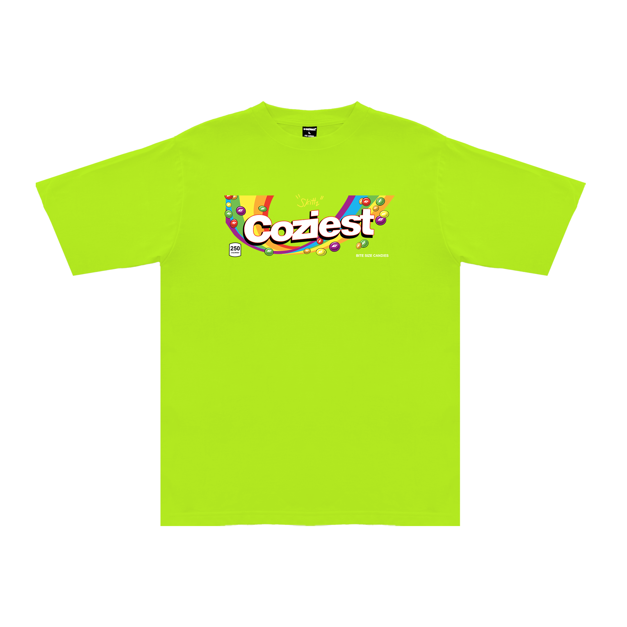 "Skittz" Tee in Apple Green Colorway
