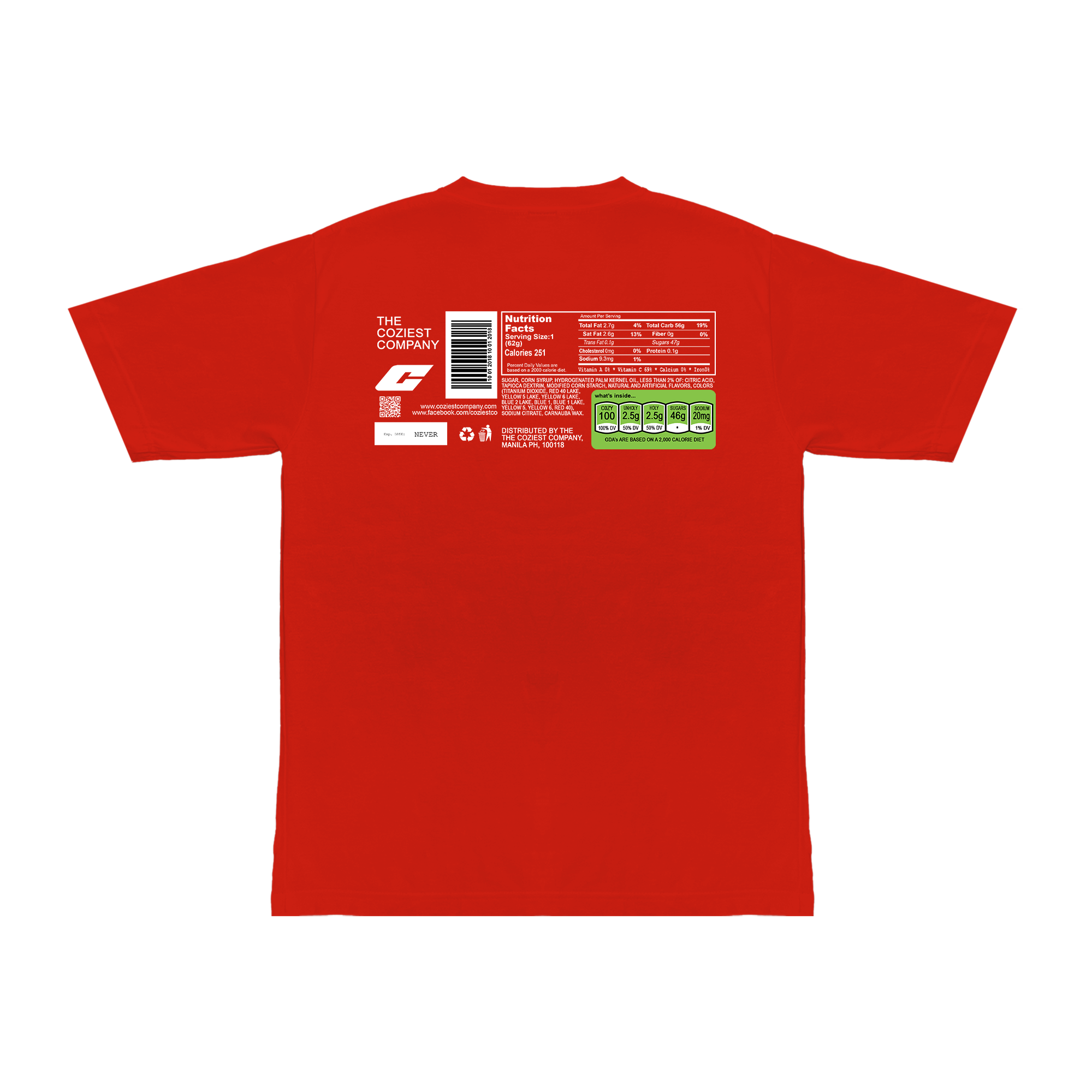 "Skittz" Tee in Red Colorway