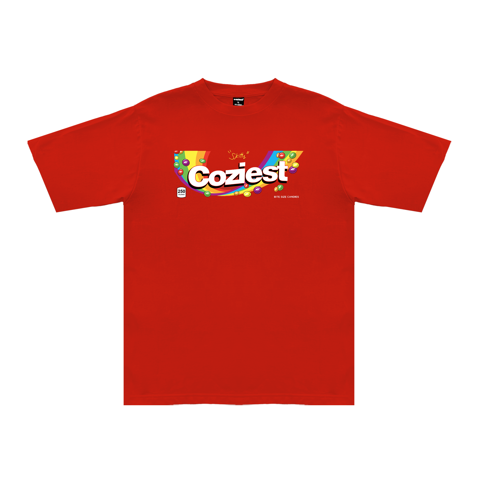 "Skittz" Tee in Red Colorway