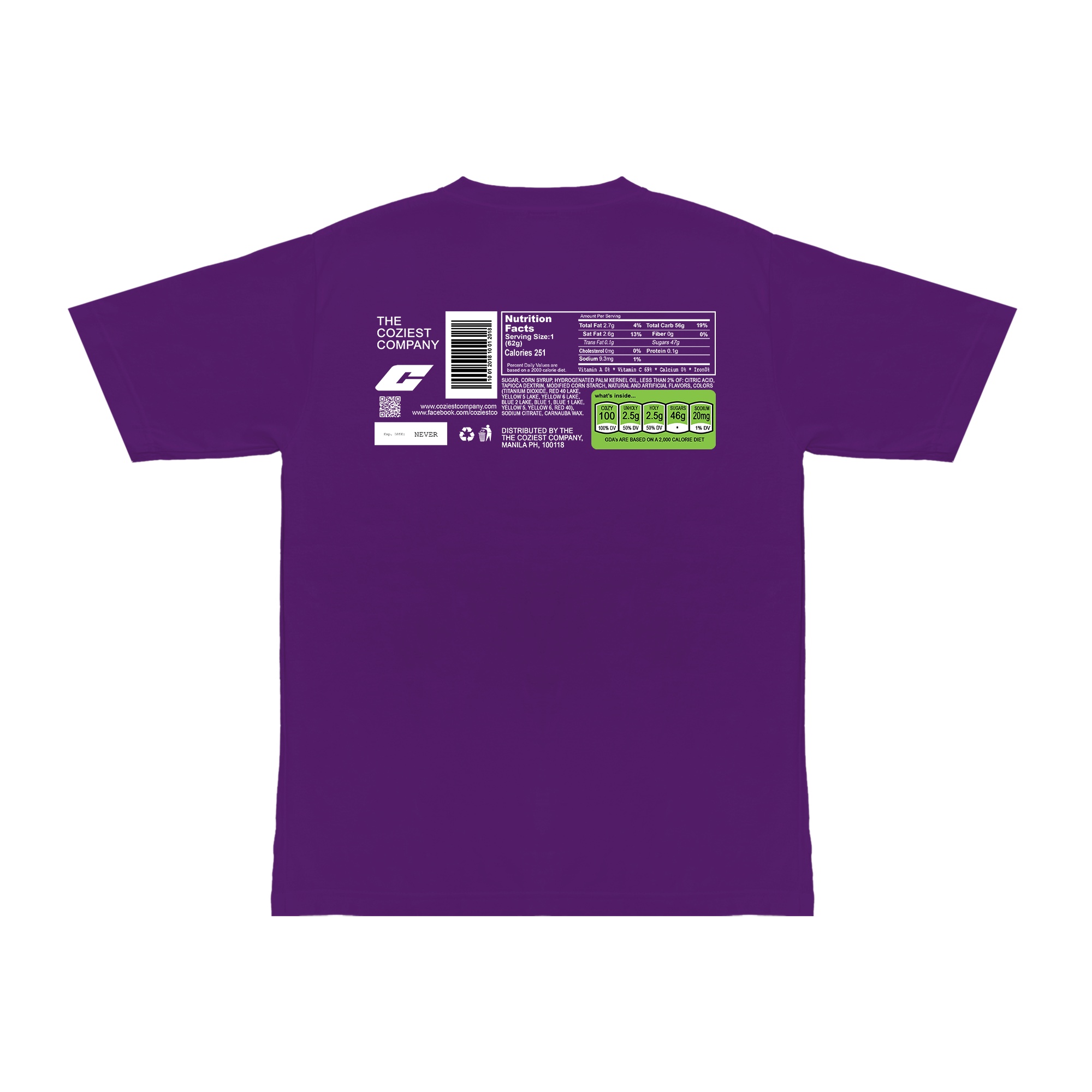 "Skittz" Tee in Violet Colorway