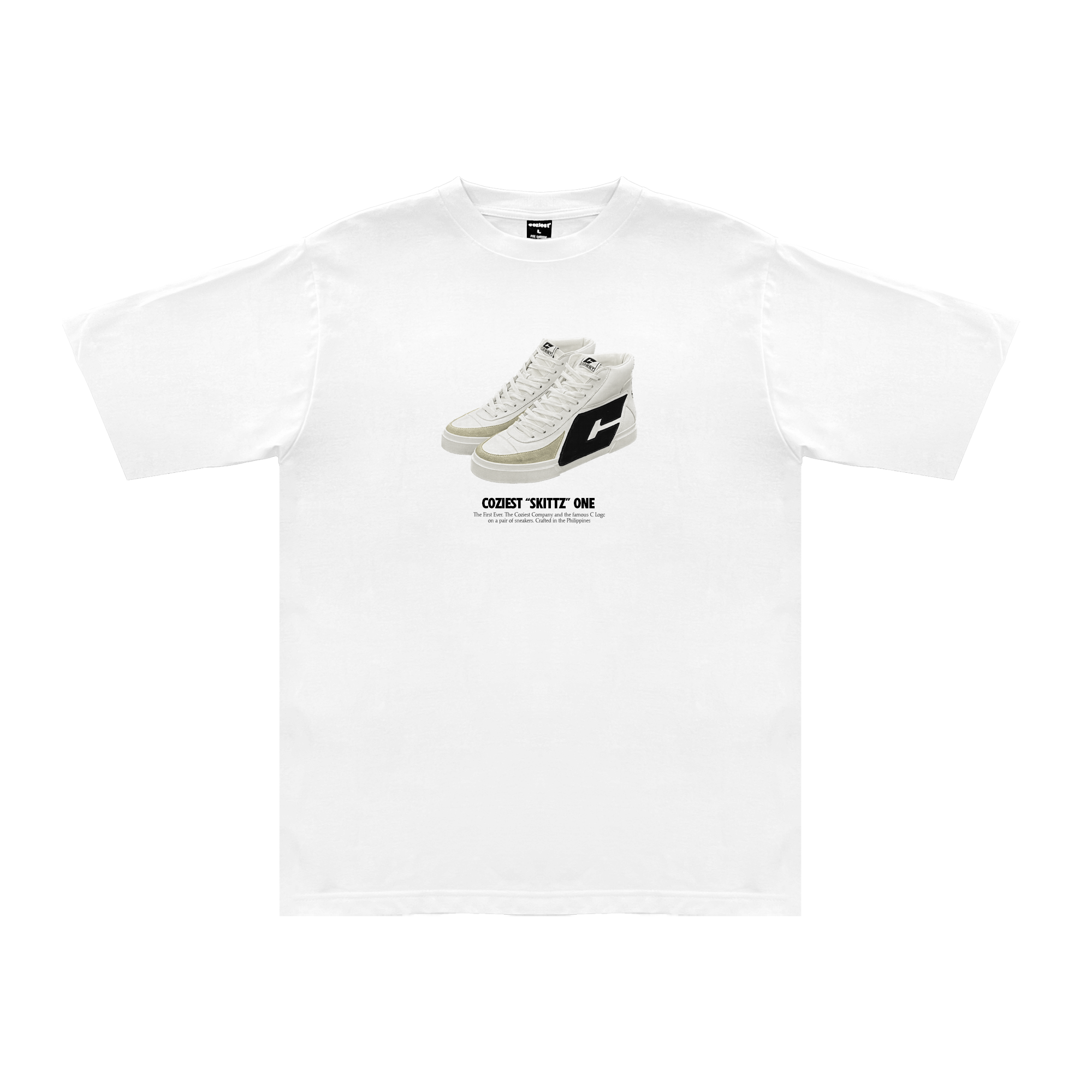 "Skitts 1" Tee in White Colorway