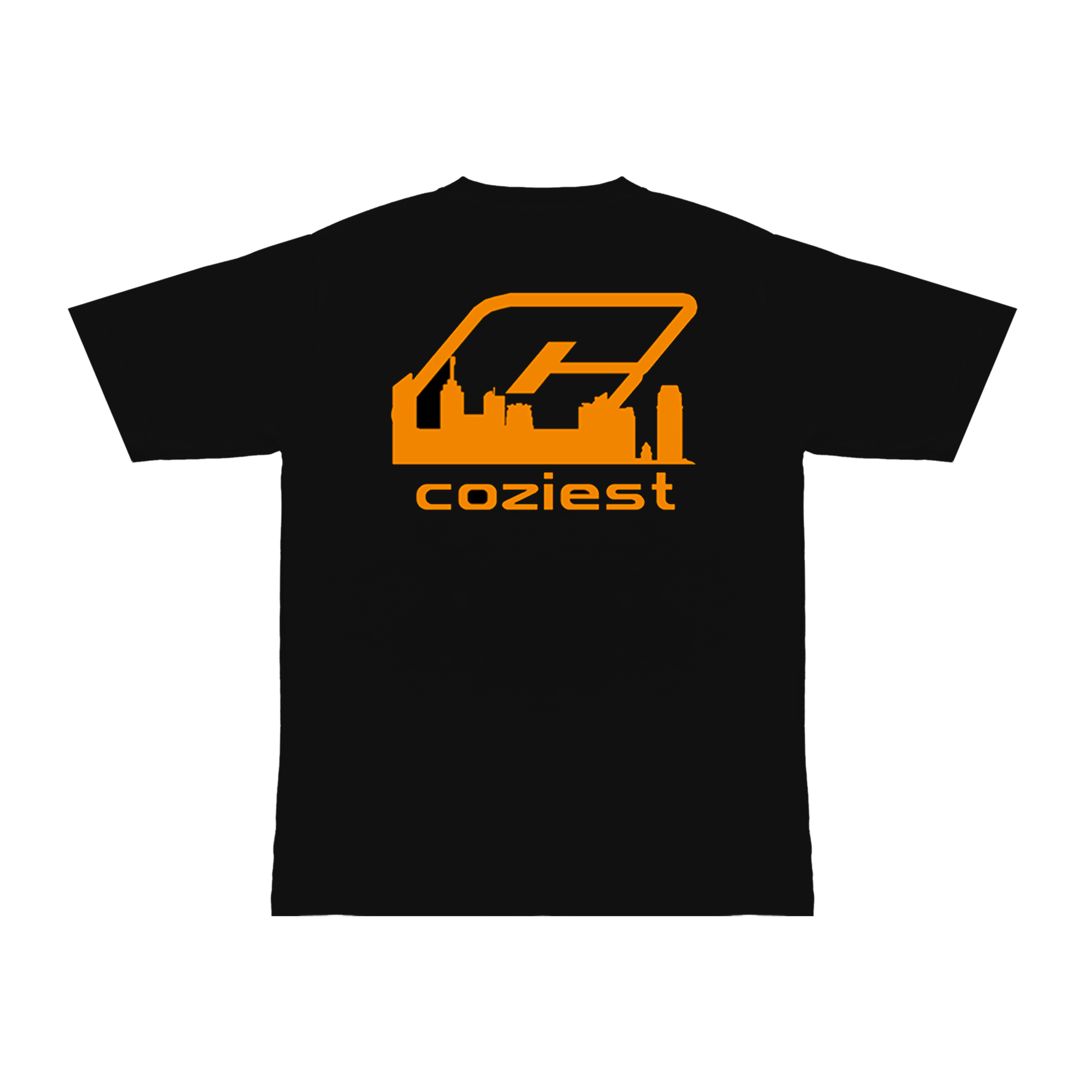 "Skyline" Tee in Black/Orange Colorway