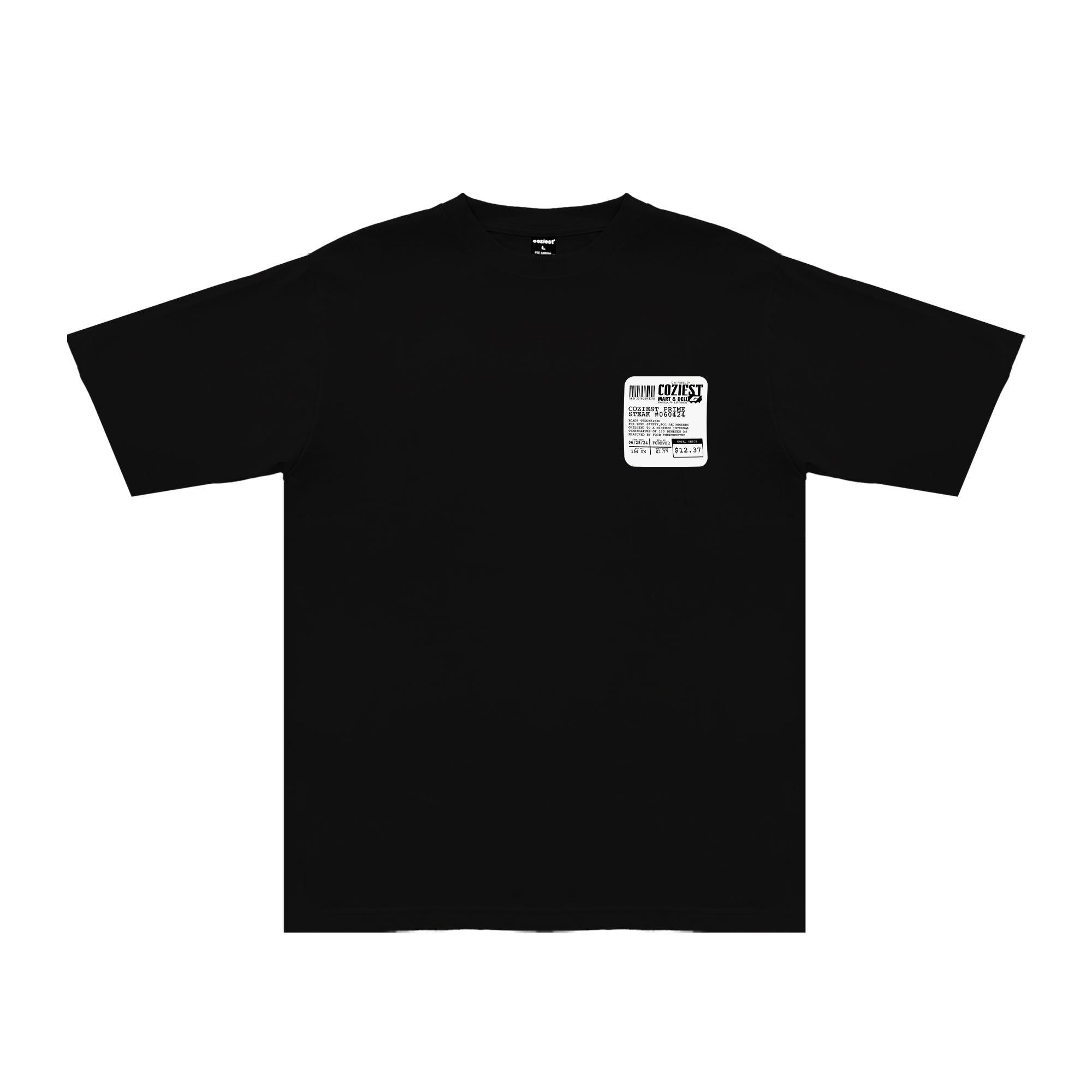 "Steak" Tee in Black Colorway