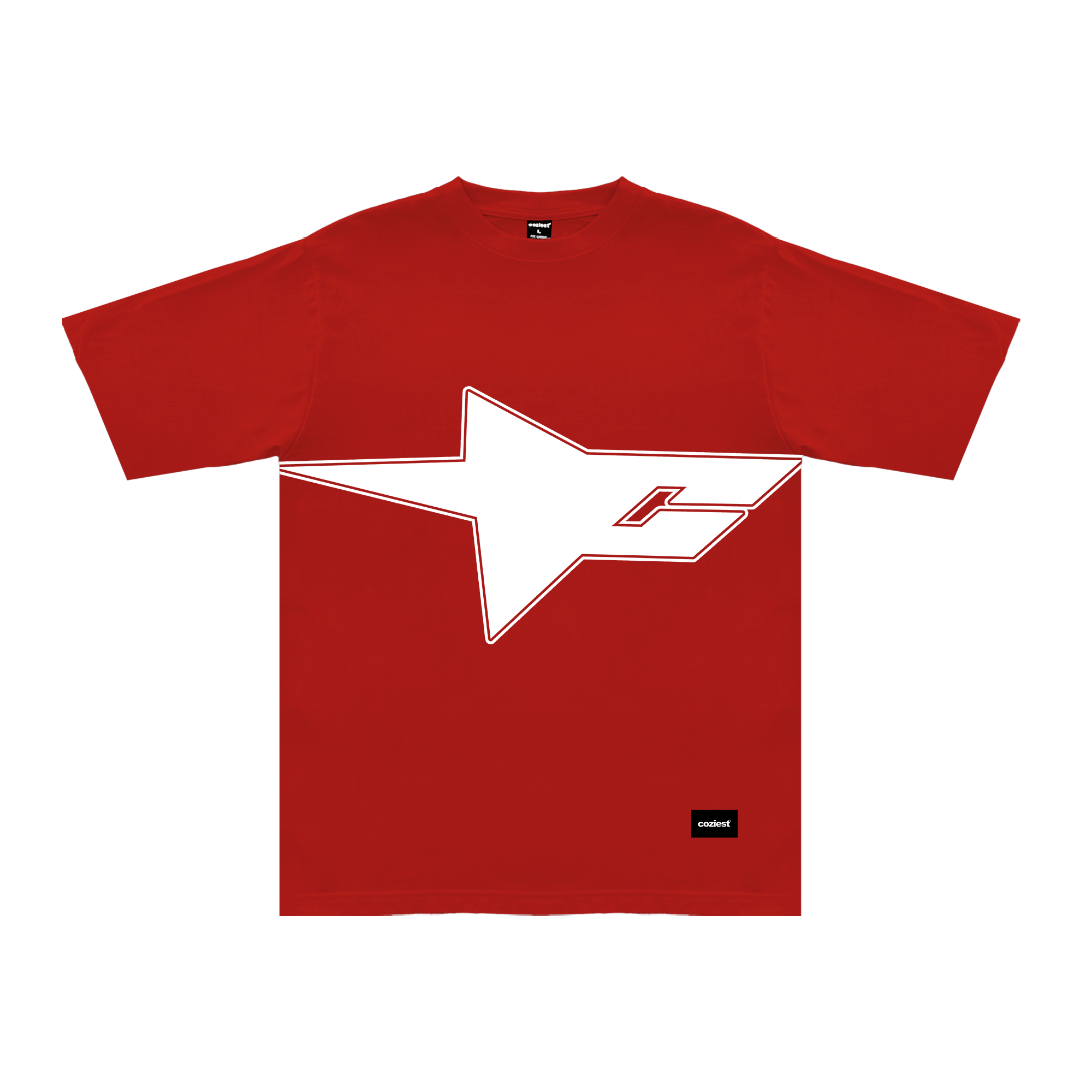 "Super Star" Tee in Red Colorway