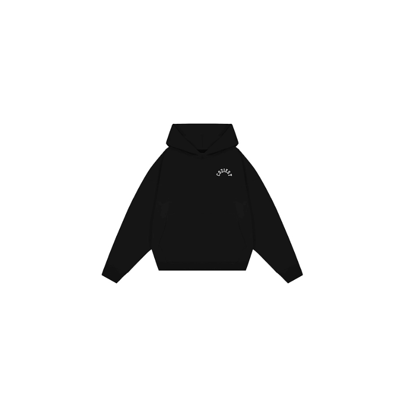 "Crown" Hoodie in Black, Heather Gray and White Colorway