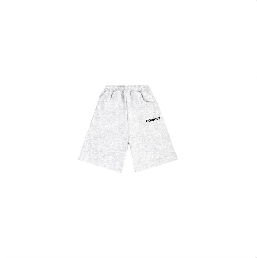 "Classic" Sweatshorts in Black, Heather Gray and White Colorway