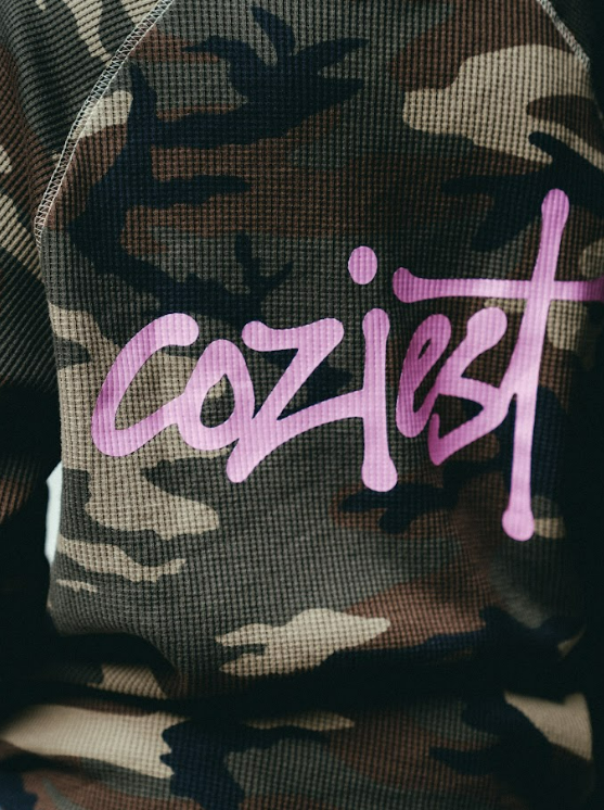 “Waffle Camou Pink” Longsleeve
