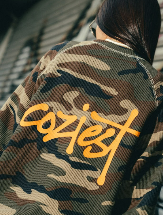“Waffle Camou Orange” Longsleeve