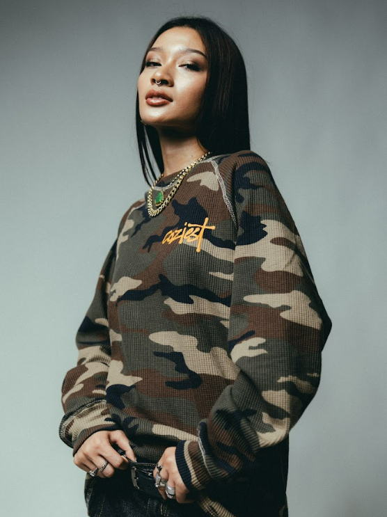 “Waffle Camou Orange” Longsleeve