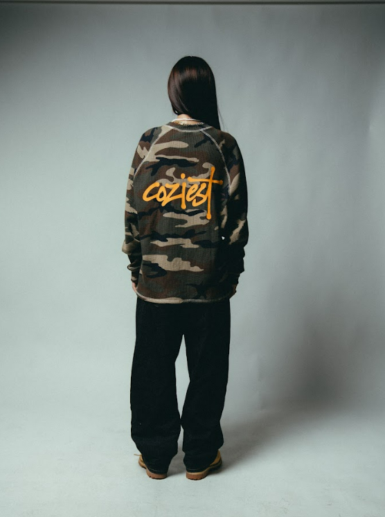 “Waffle Camou Orange” Longsleeve
