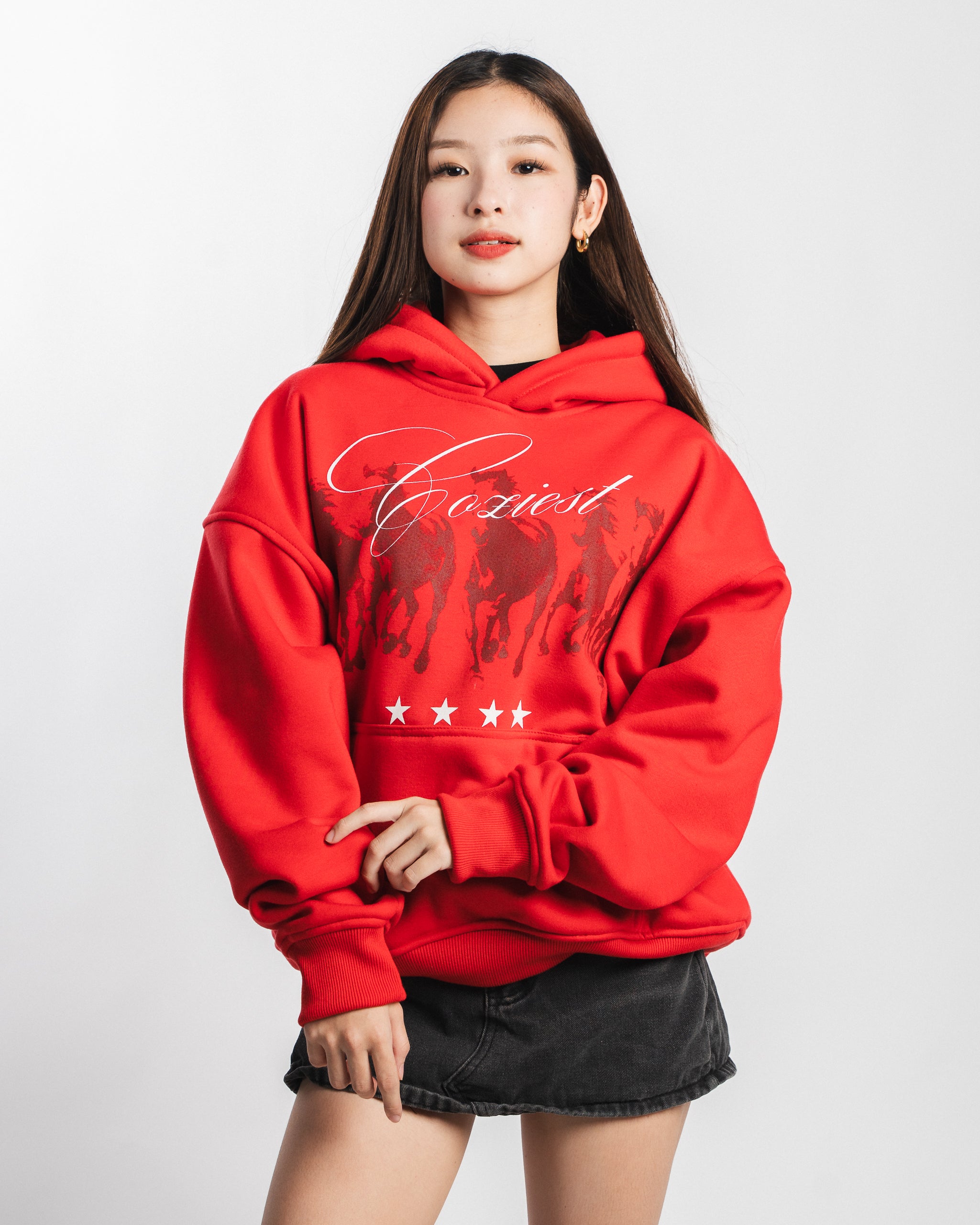 "Frontier" Hoodie in Red