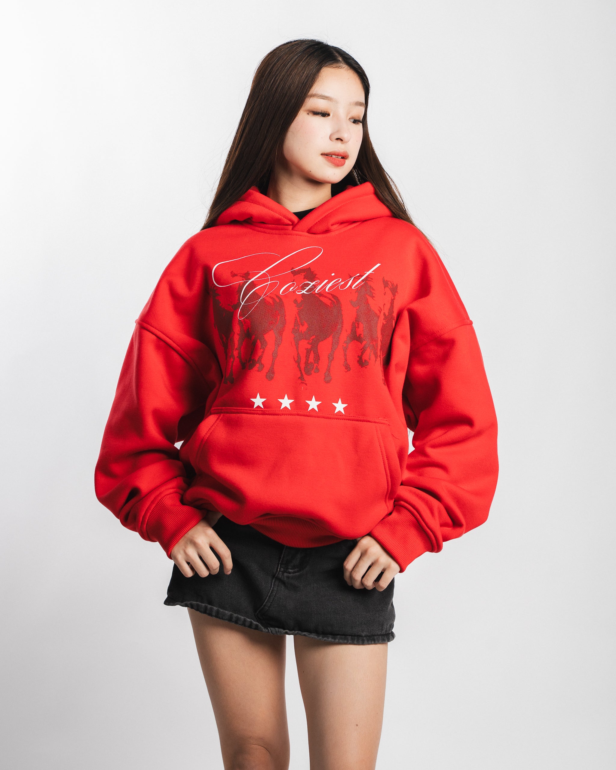 "Frontier" Hoodie in Red