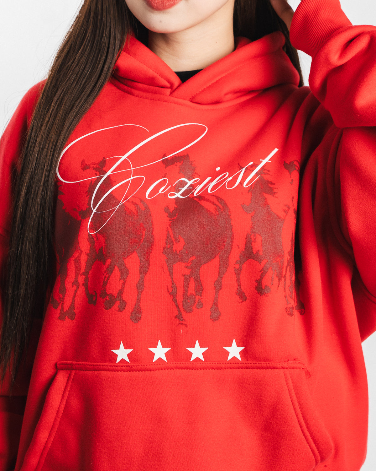 "Frontier" Hoodie in Red