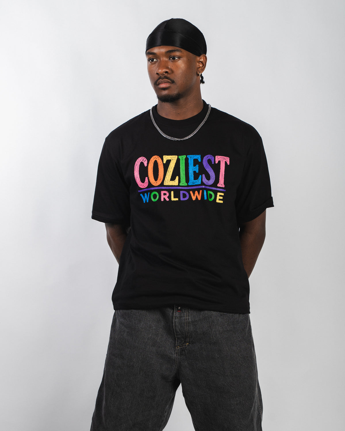 "Crayon" Tee in Black