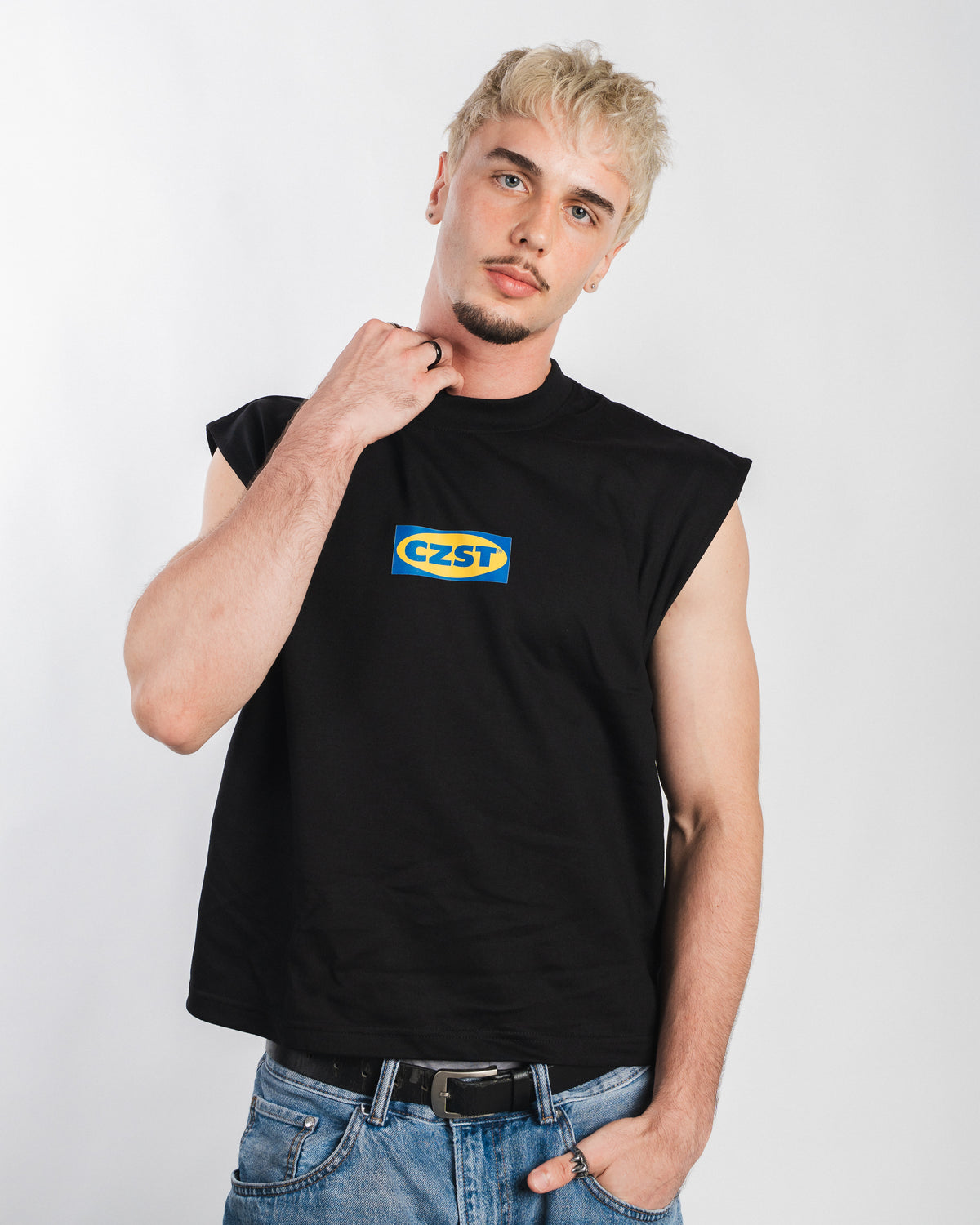 "Ikea" Muscle Tee in Black