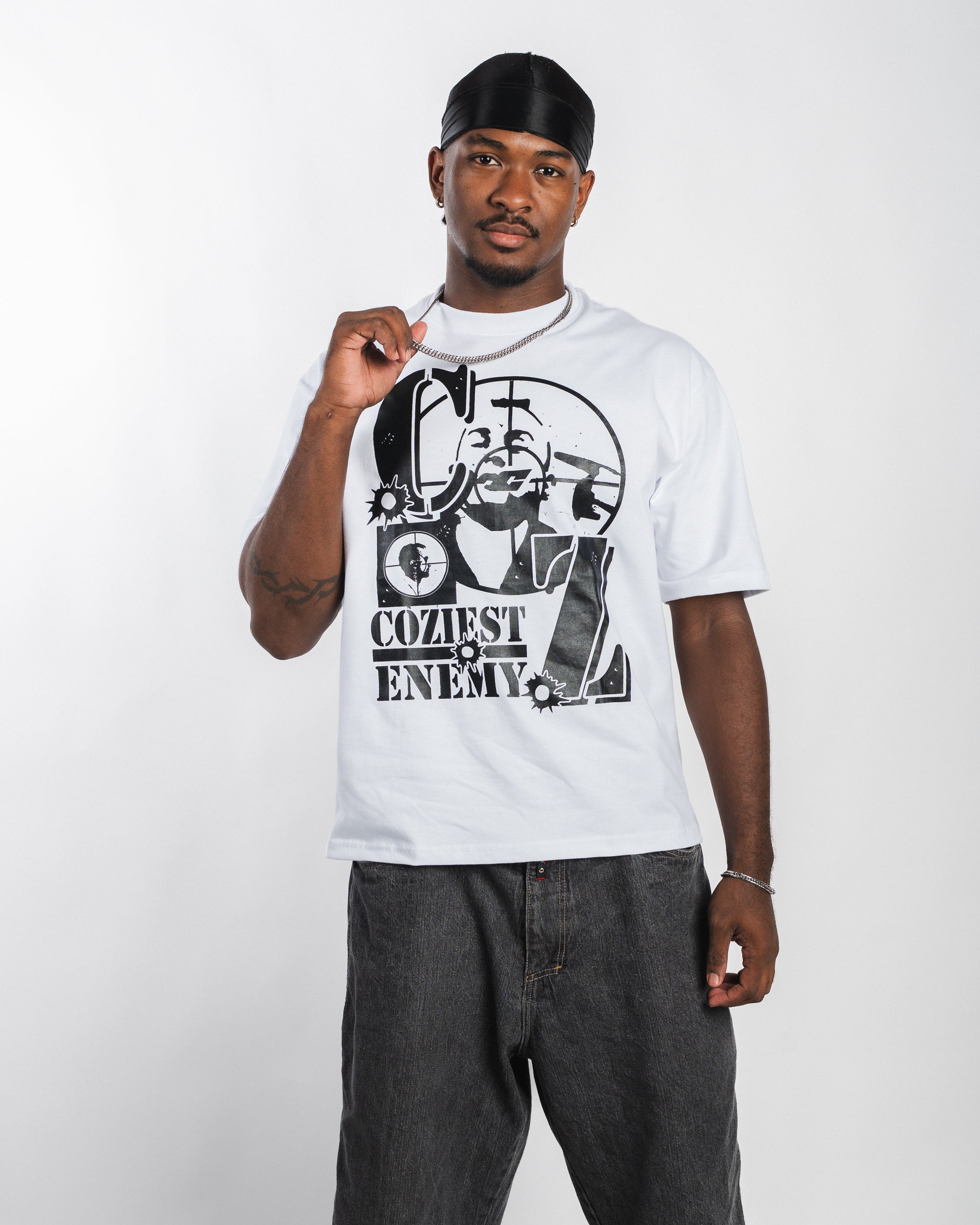 "Travis" Tee in White