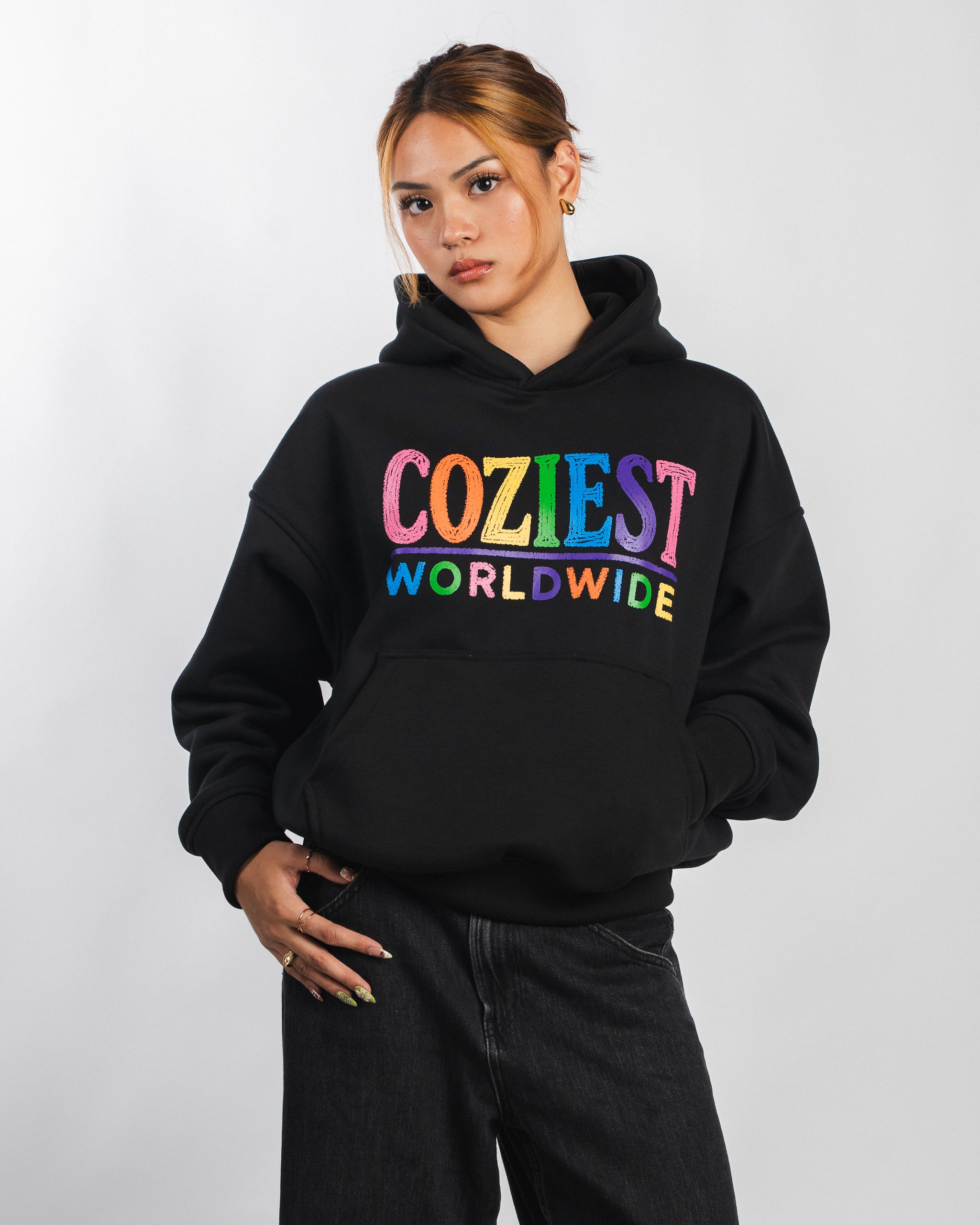 "Crayon" Hoodie in Black