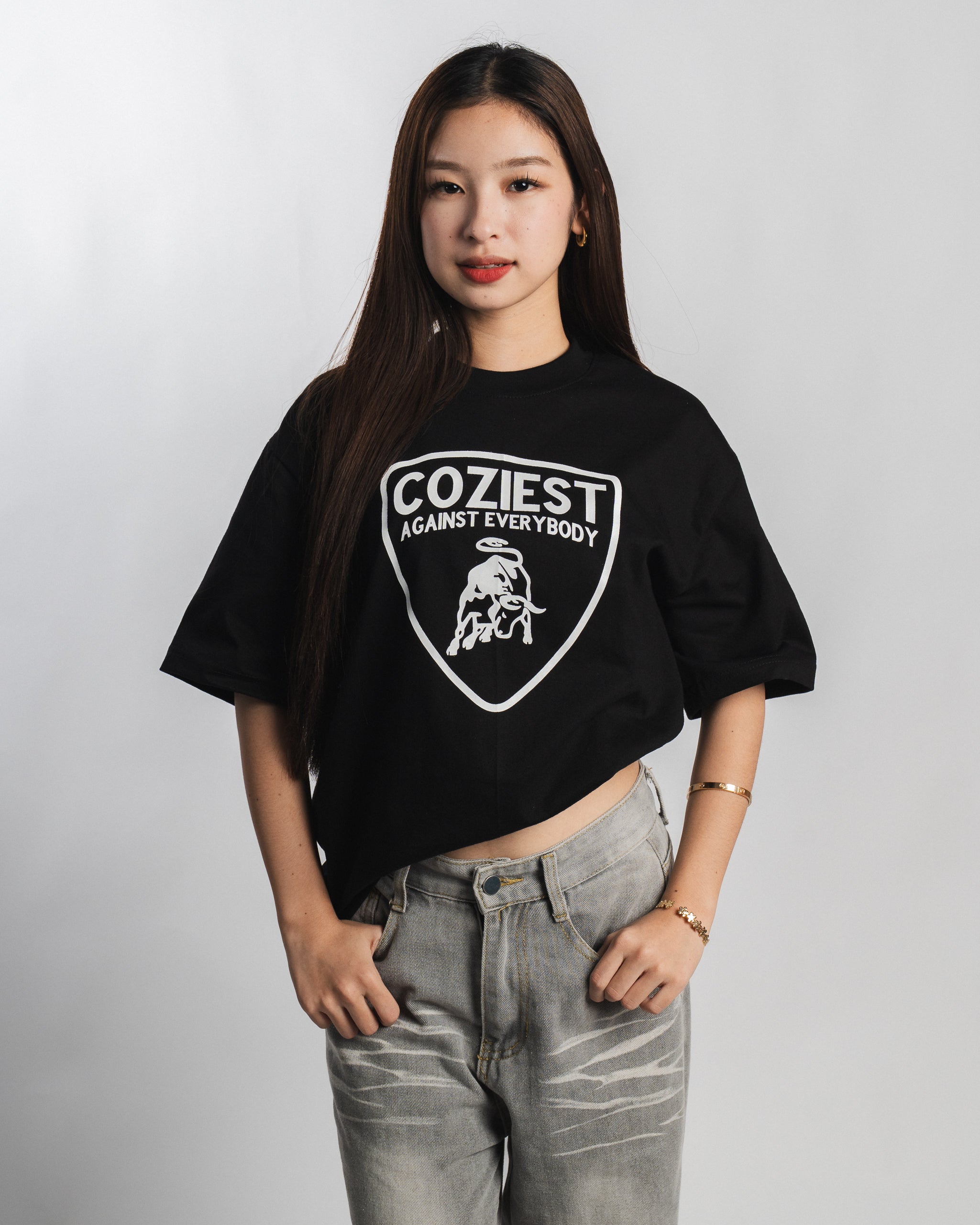 "Lambull" Tee in Black