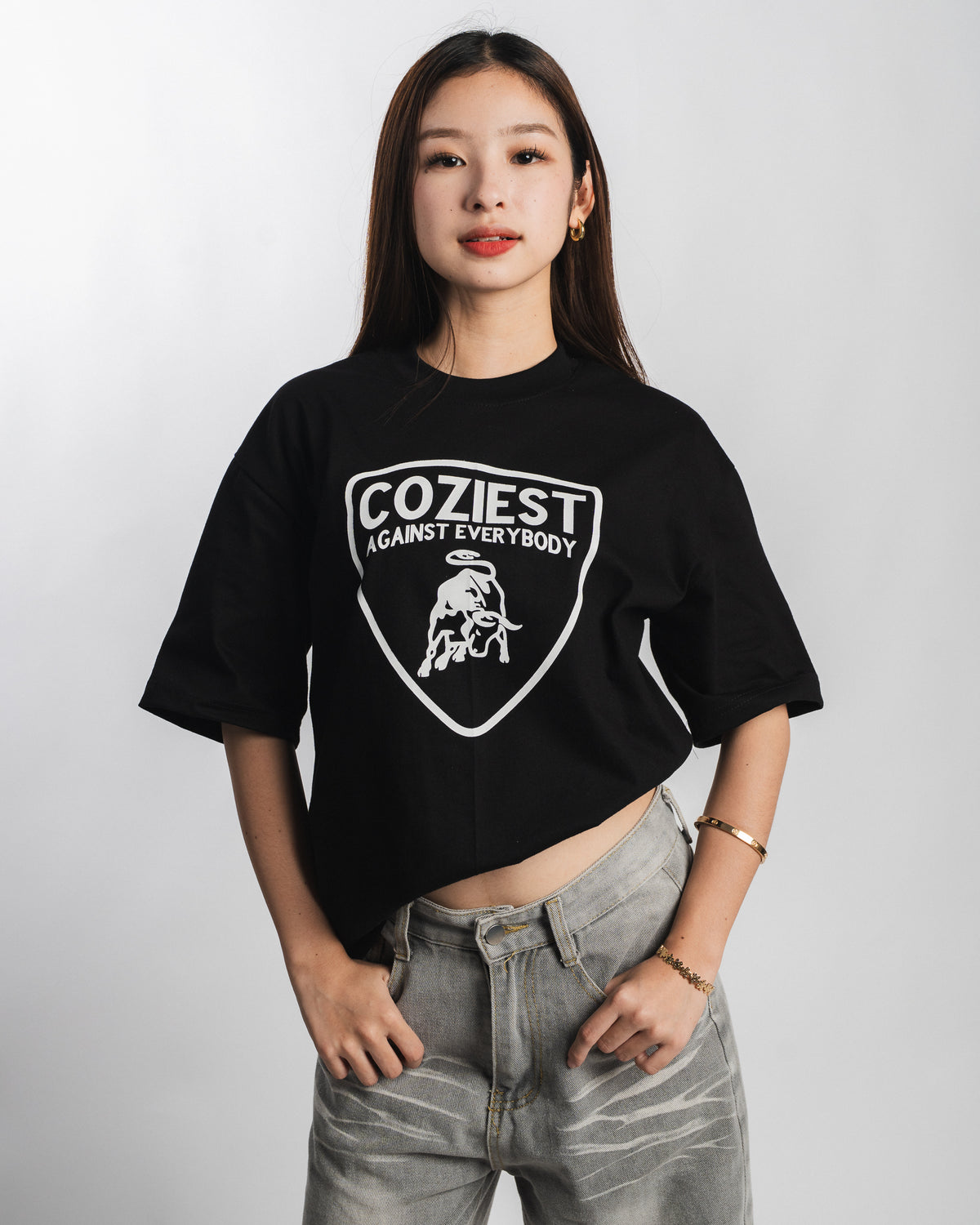"Lambull" Tee in Black