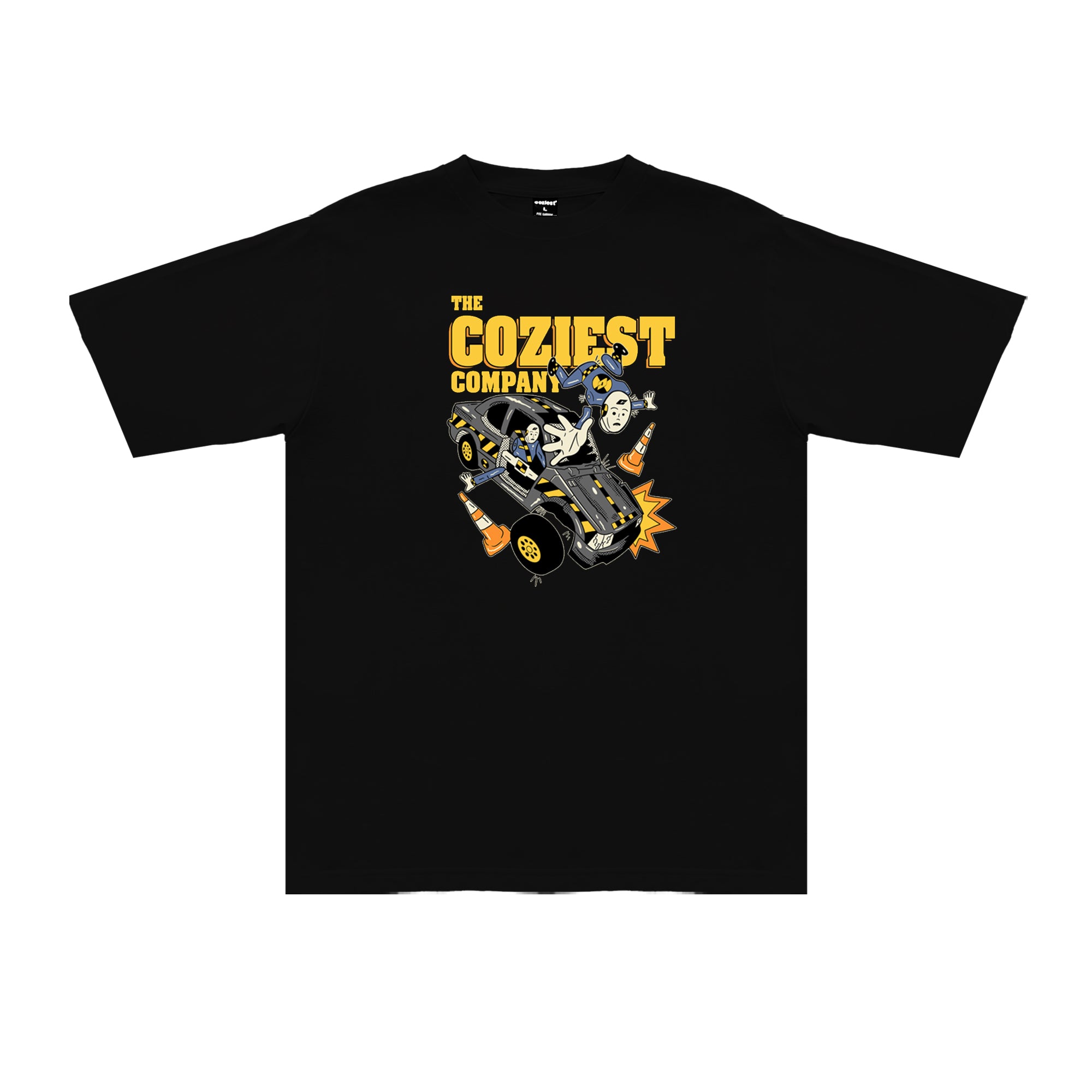 "Crash" Tee in Black Colorway