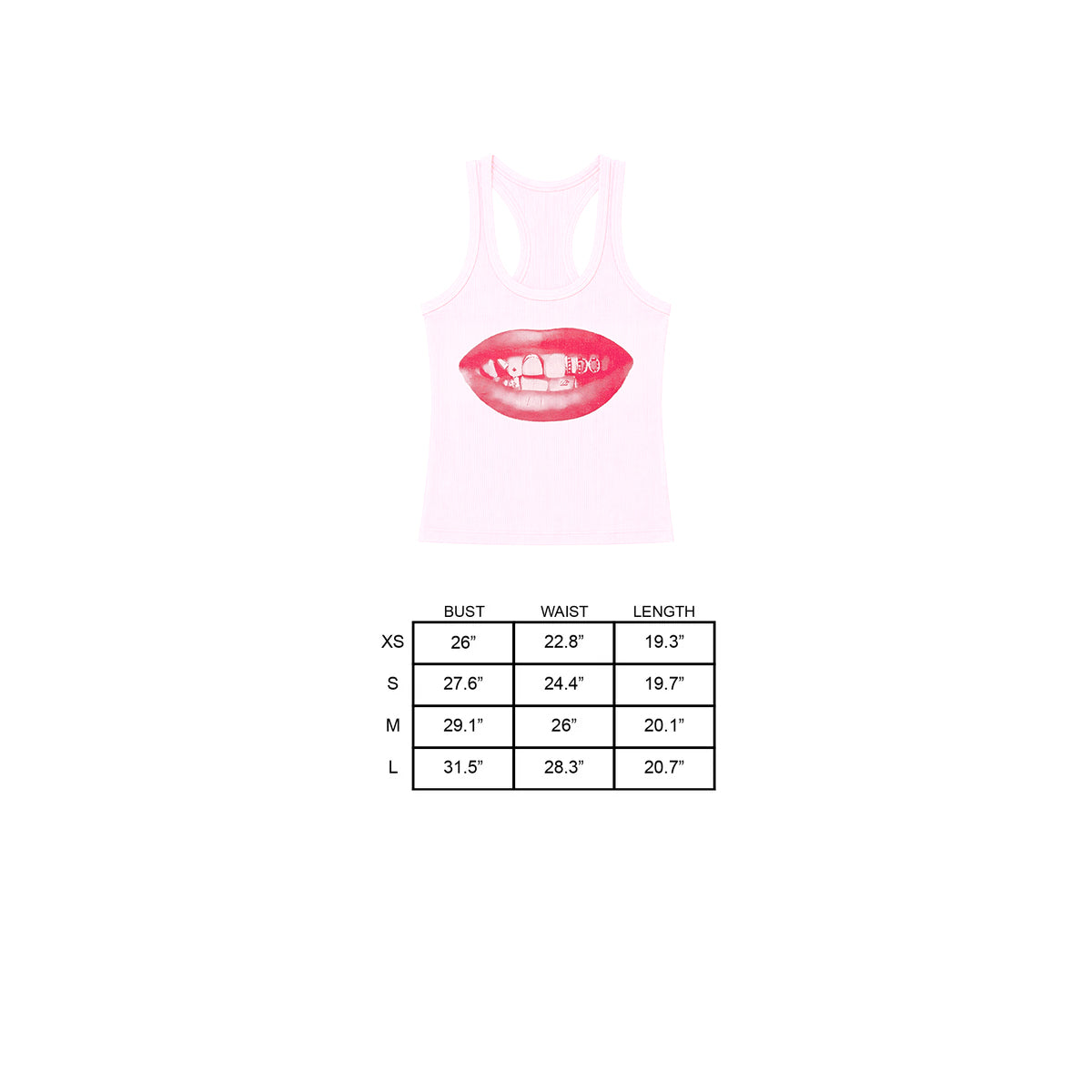 "I DO” Tank Top in Pastel Pink Colorway