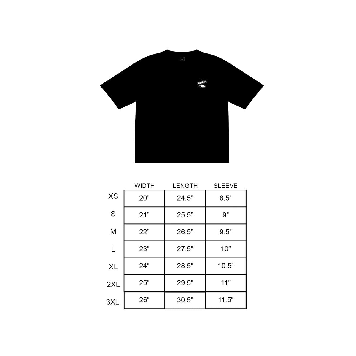 "United" Tee in Black