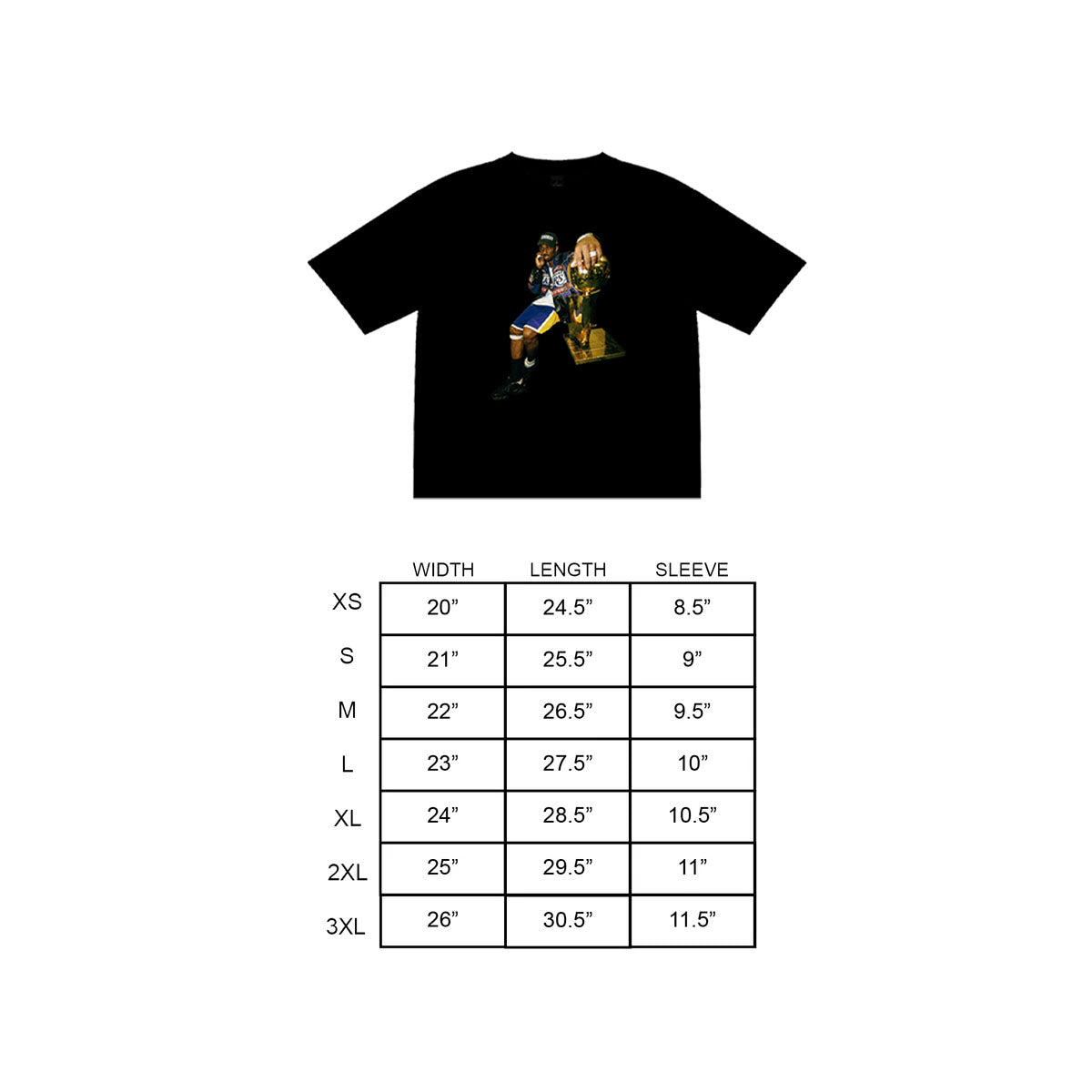 "Kobe" Tee in Black