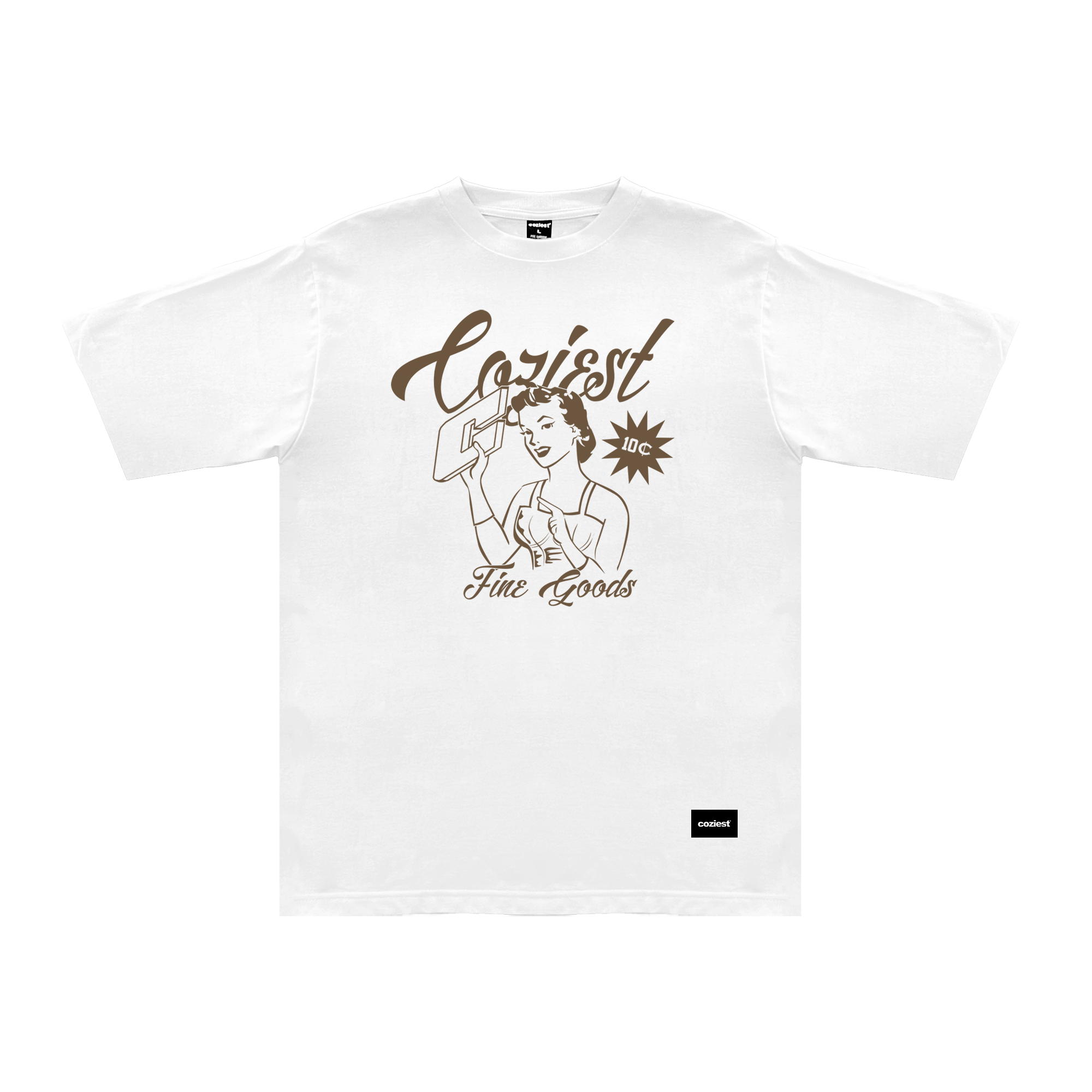 “Fine Goods” Tee in White colorway