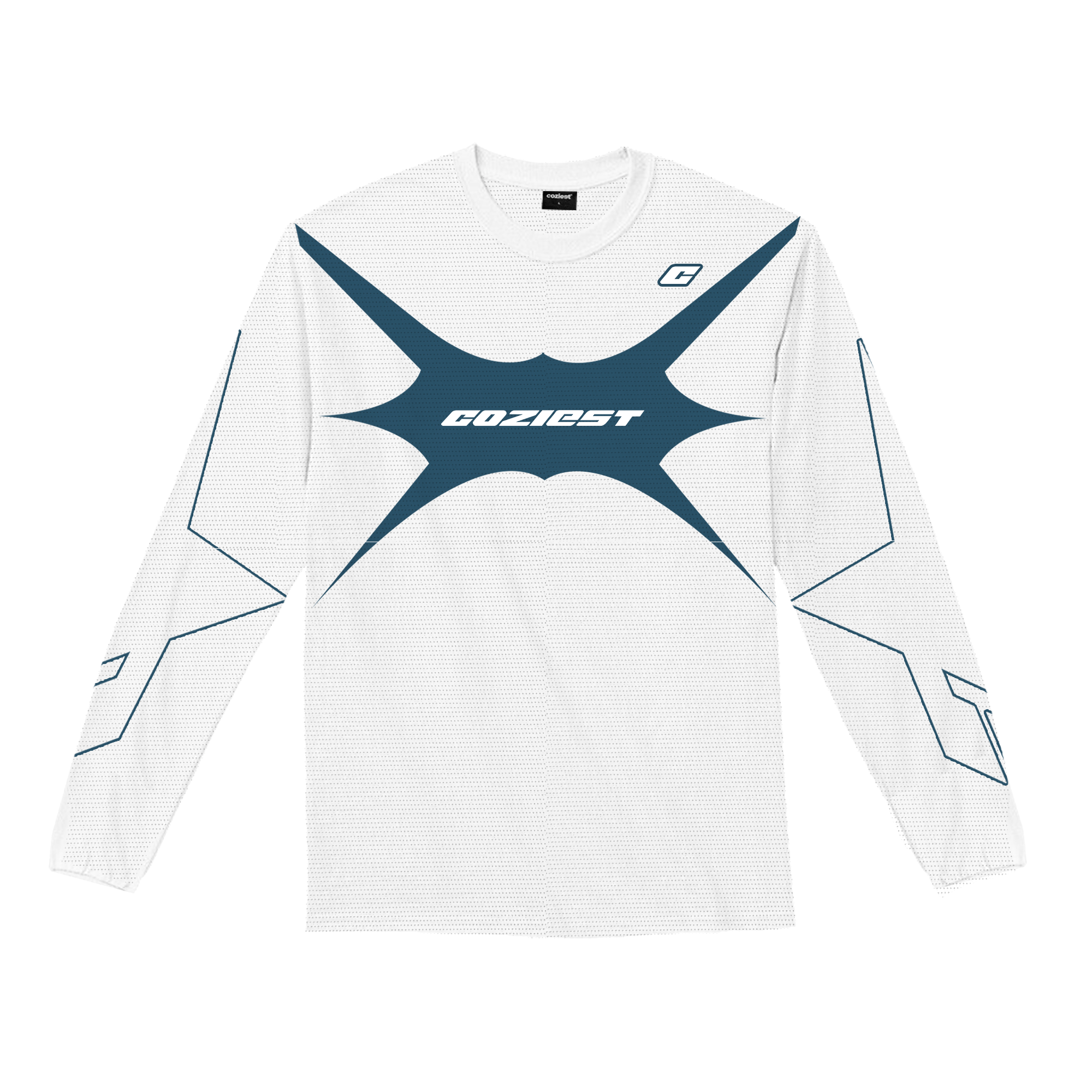 "Rider" Long-sleeves in White Colorway