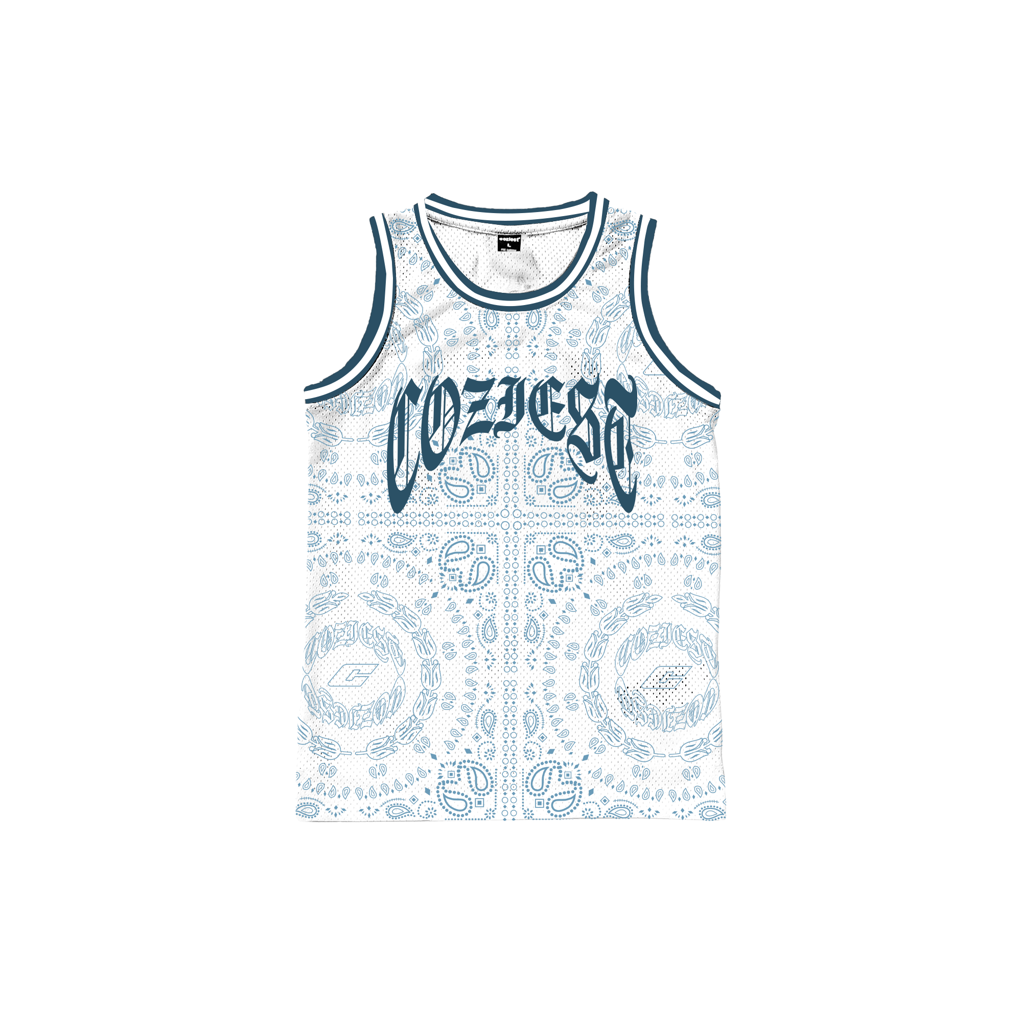 "The Fifth" Mesh Jersey in White Colorway